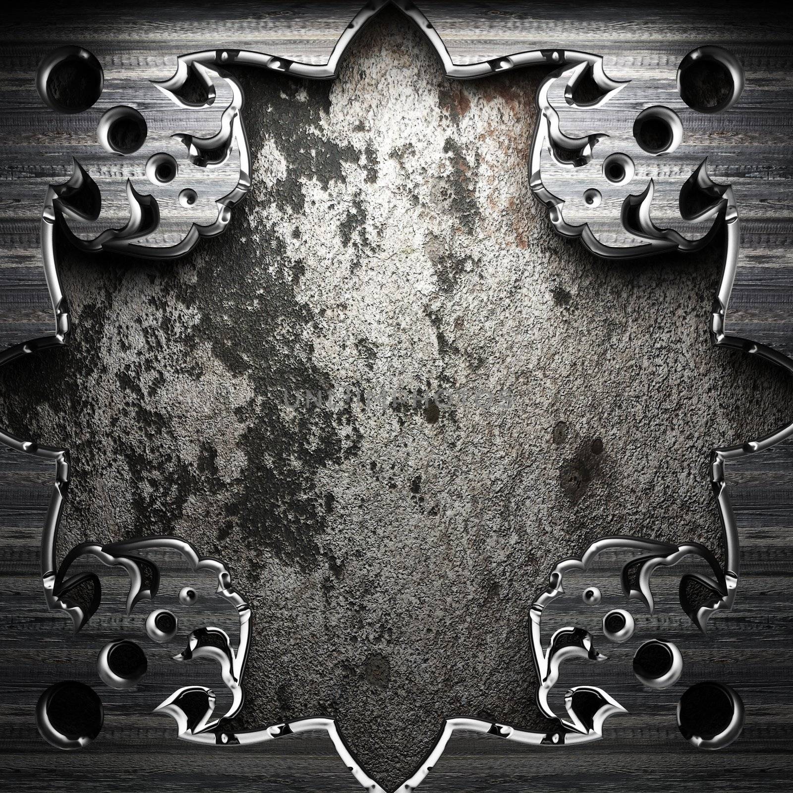 Antique ornament frame