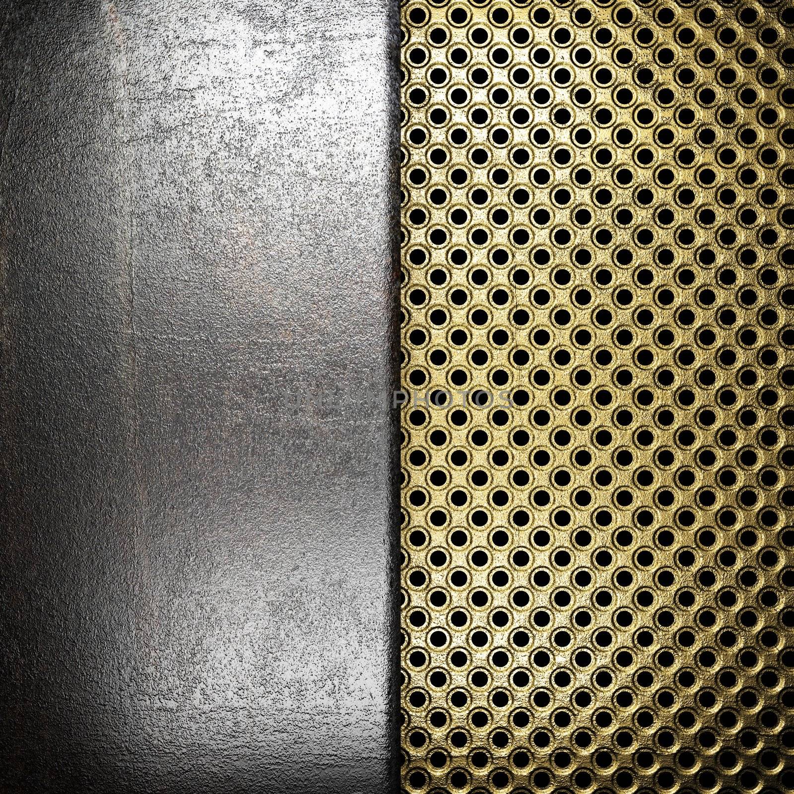 metal on gold made in 3D