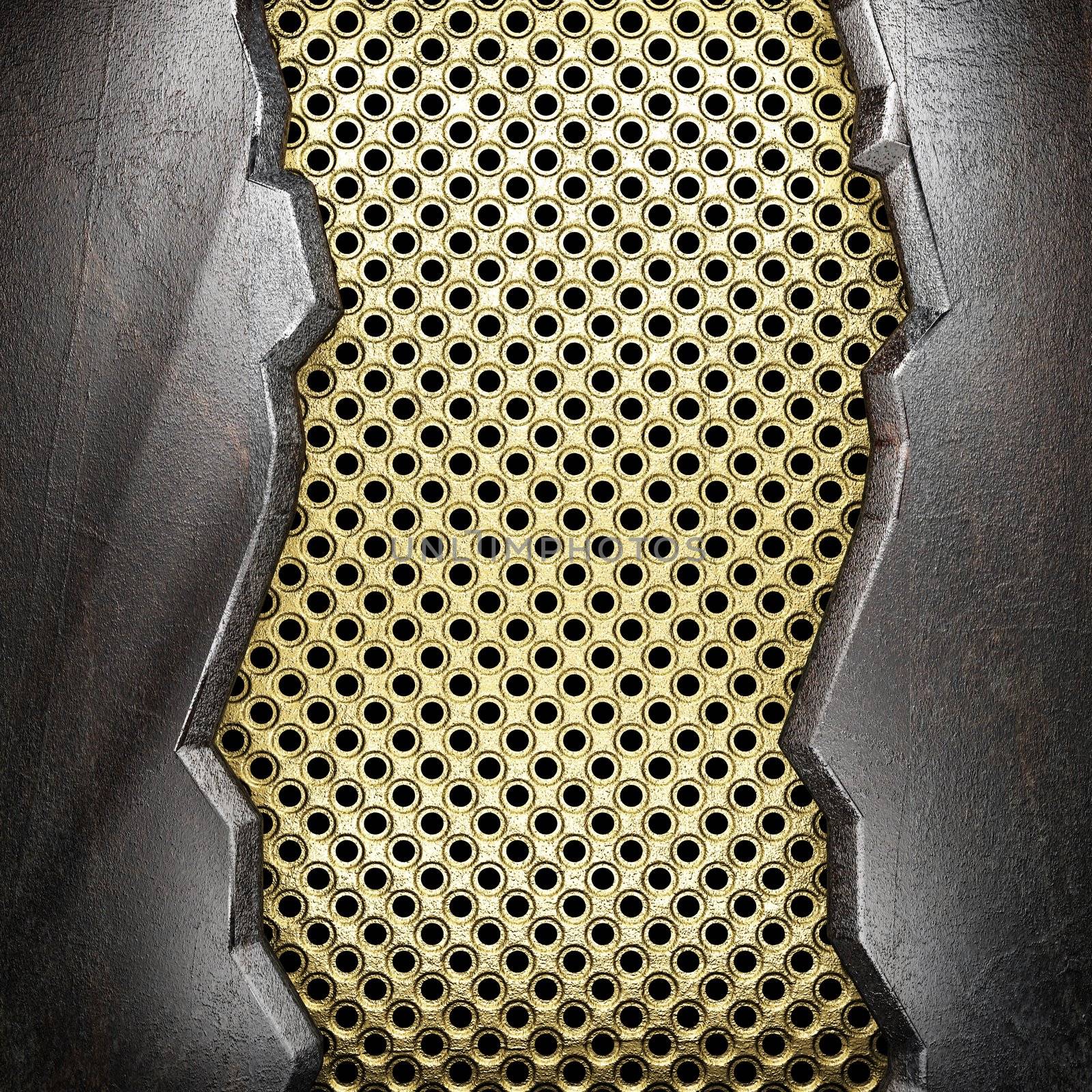 metal on gold made in 3D