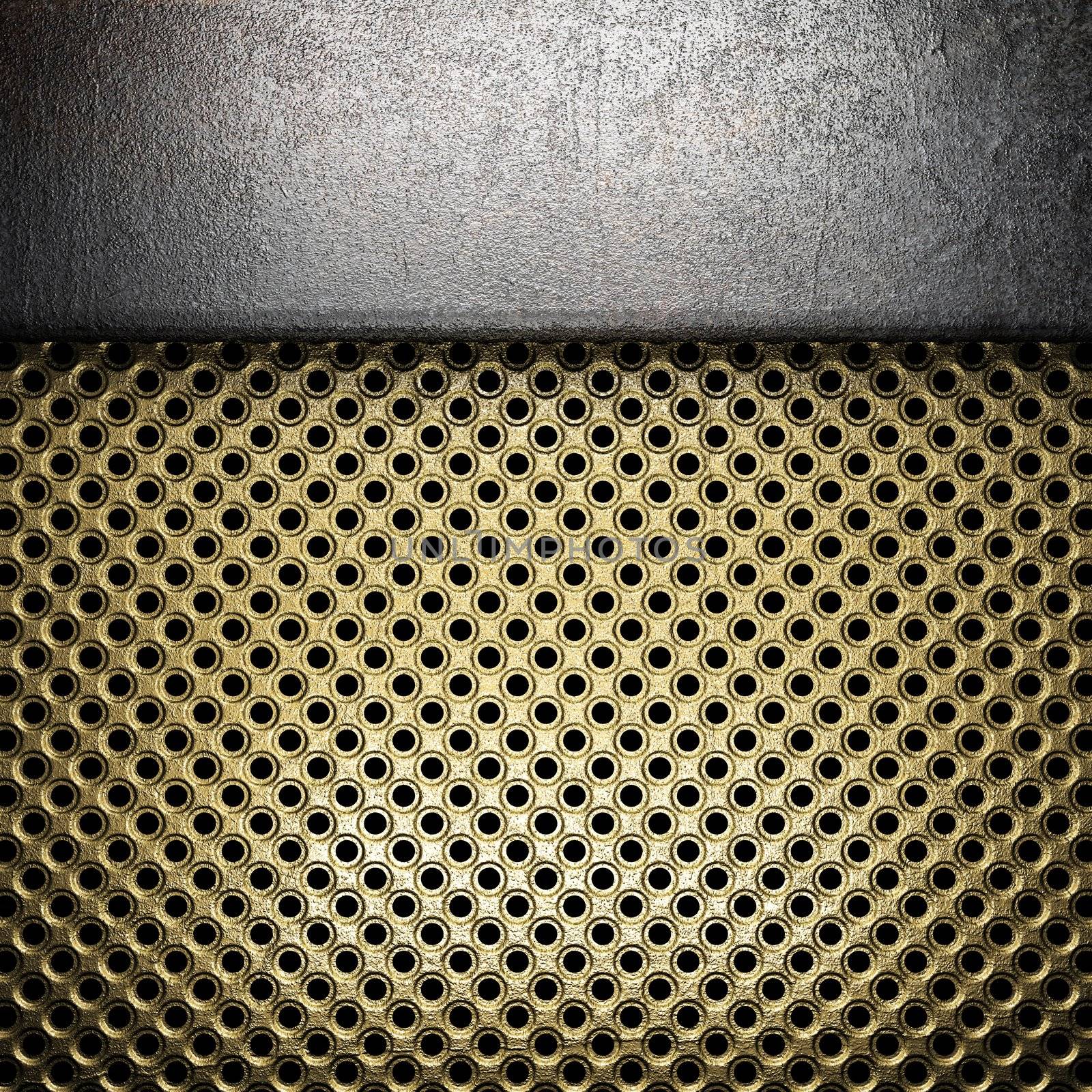 metal on gold made in 3D