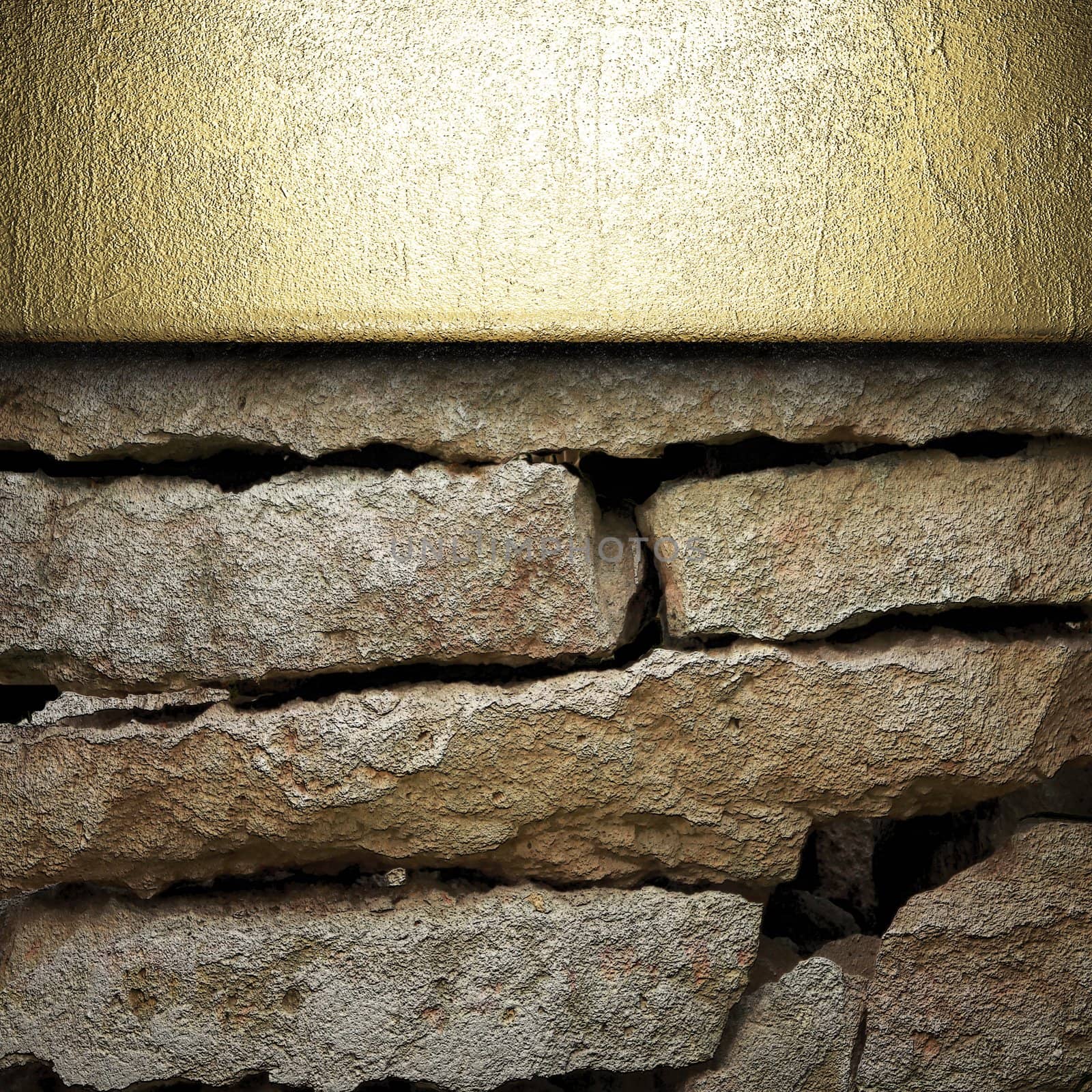 golden background made in 3D