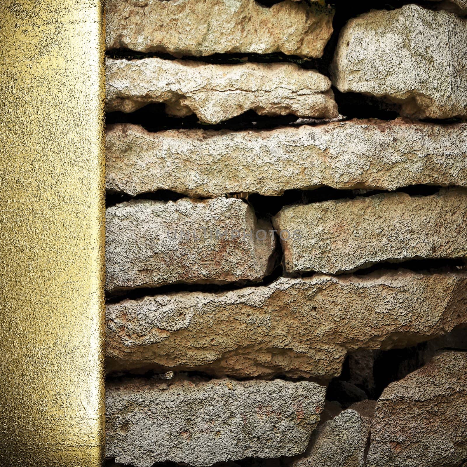 golden background made in 3D