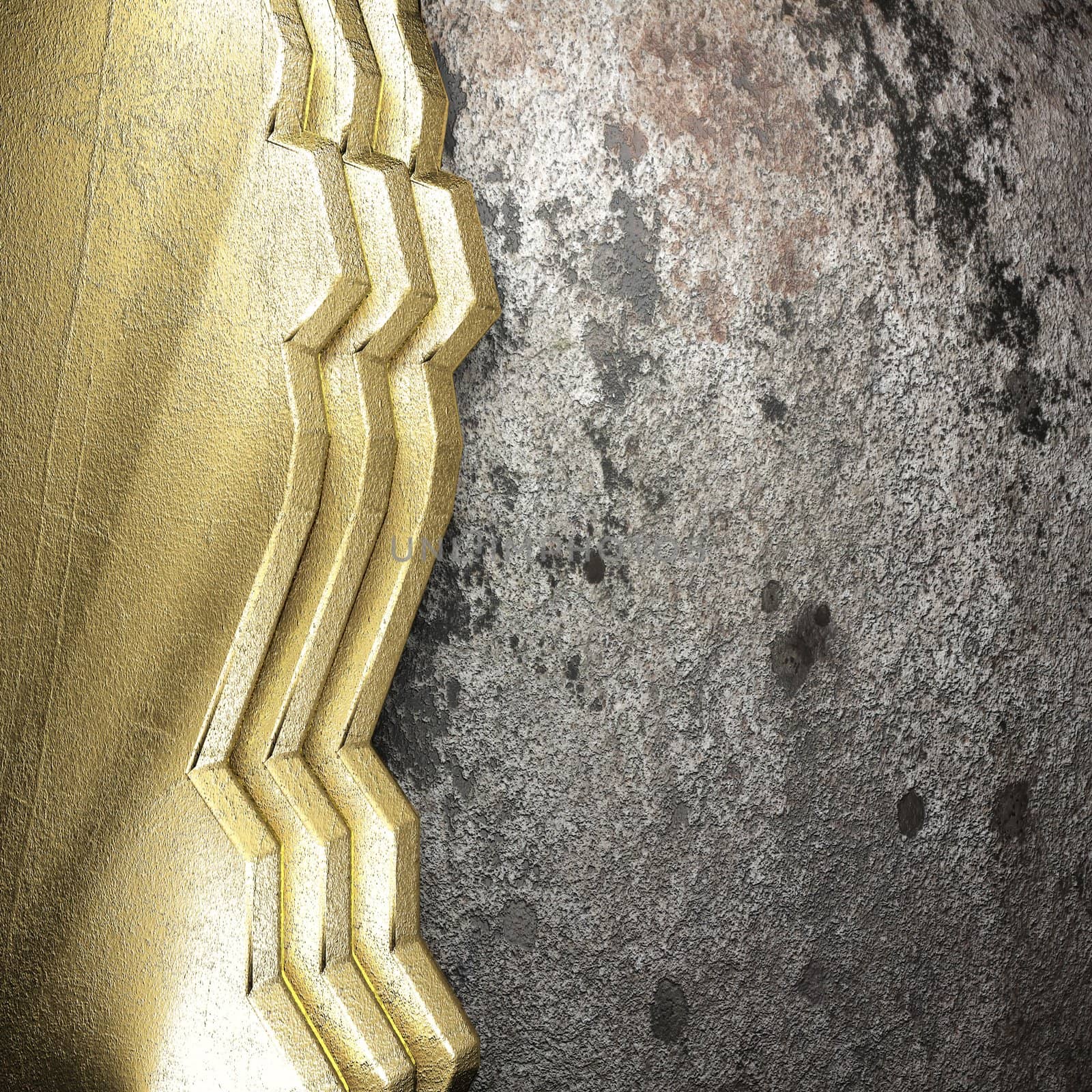golden background made in 3D