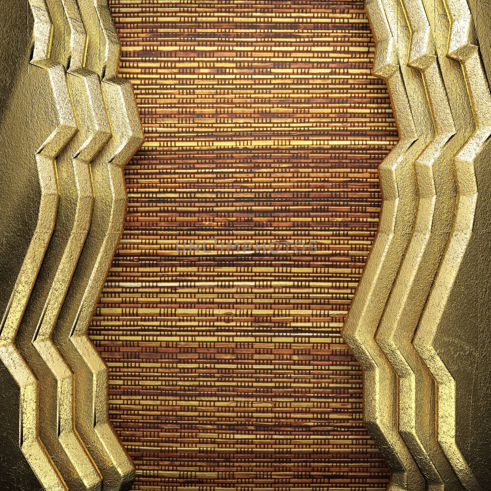 golden background made in 3D