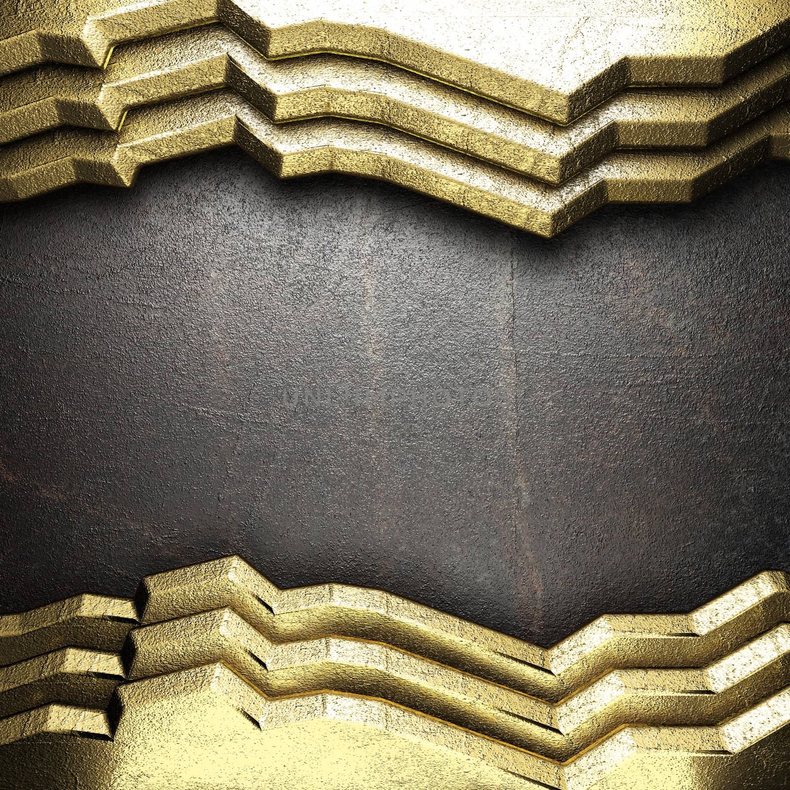 golden background made in 3D