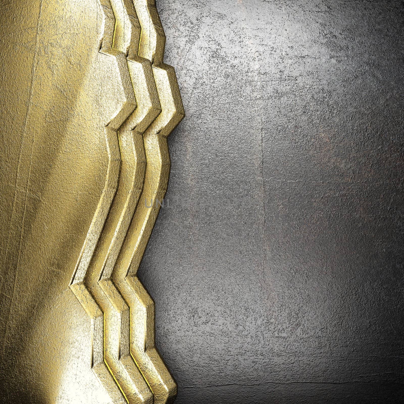 golden background made in 3D