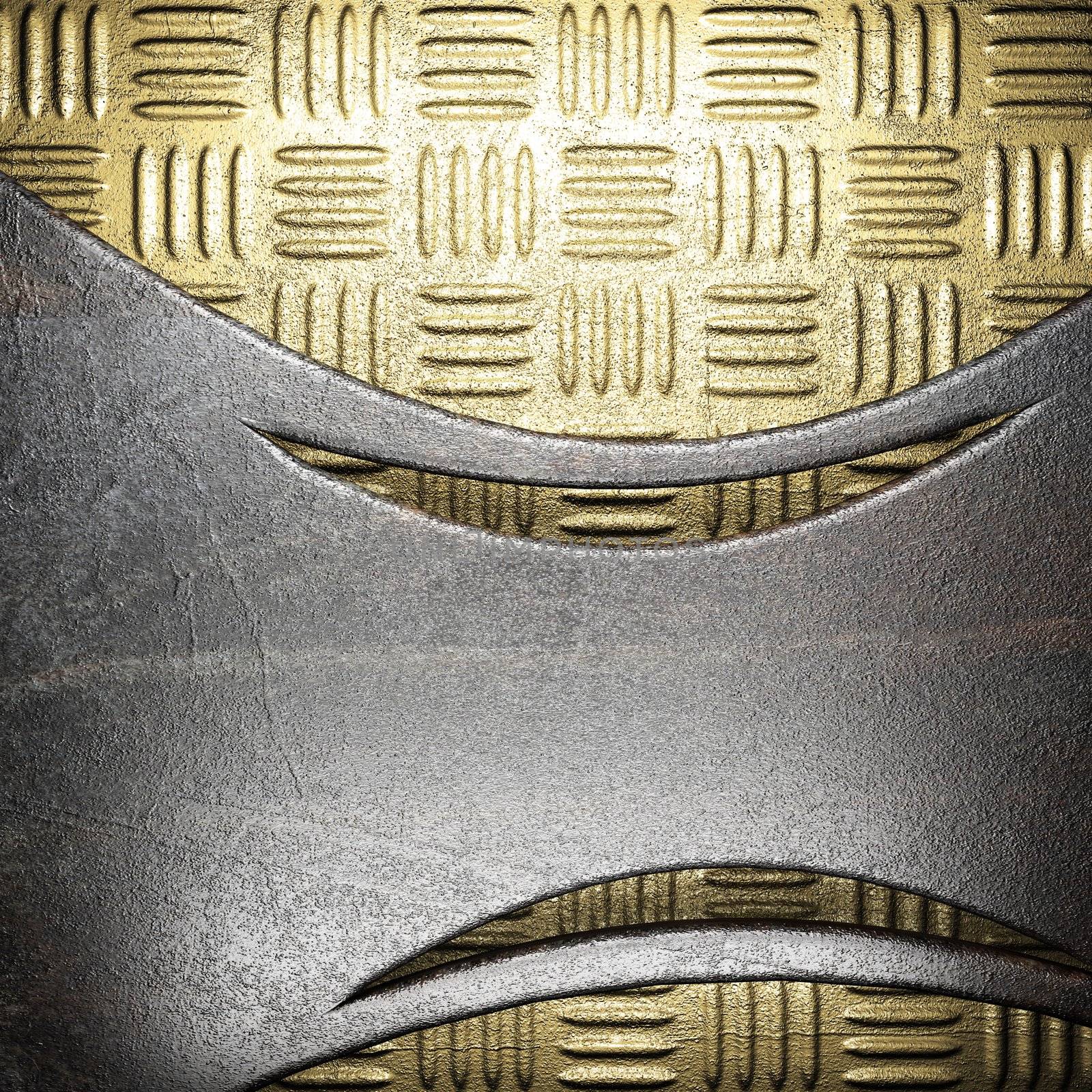 metal on gold made in 3D