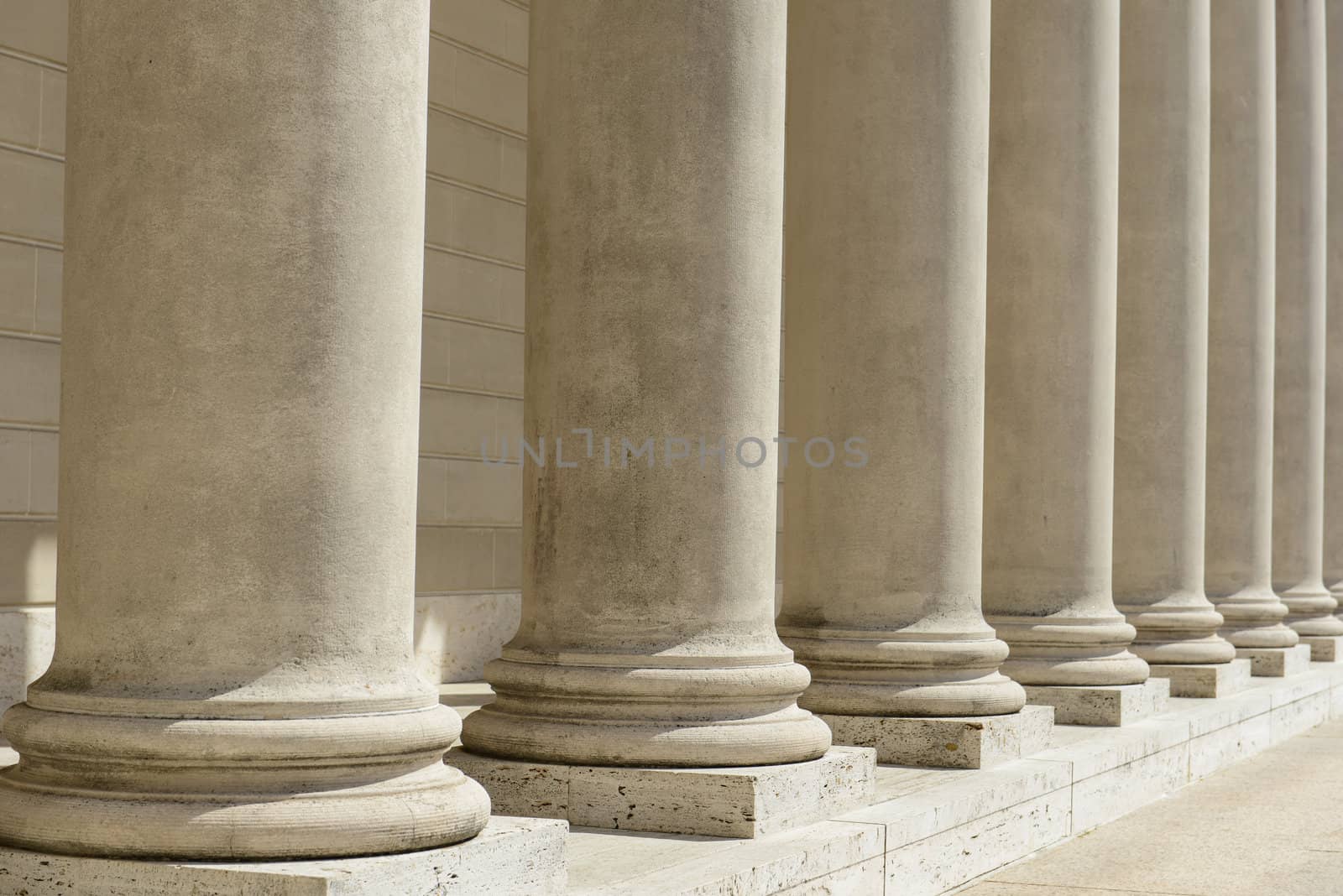 Stone Pillars in a Row