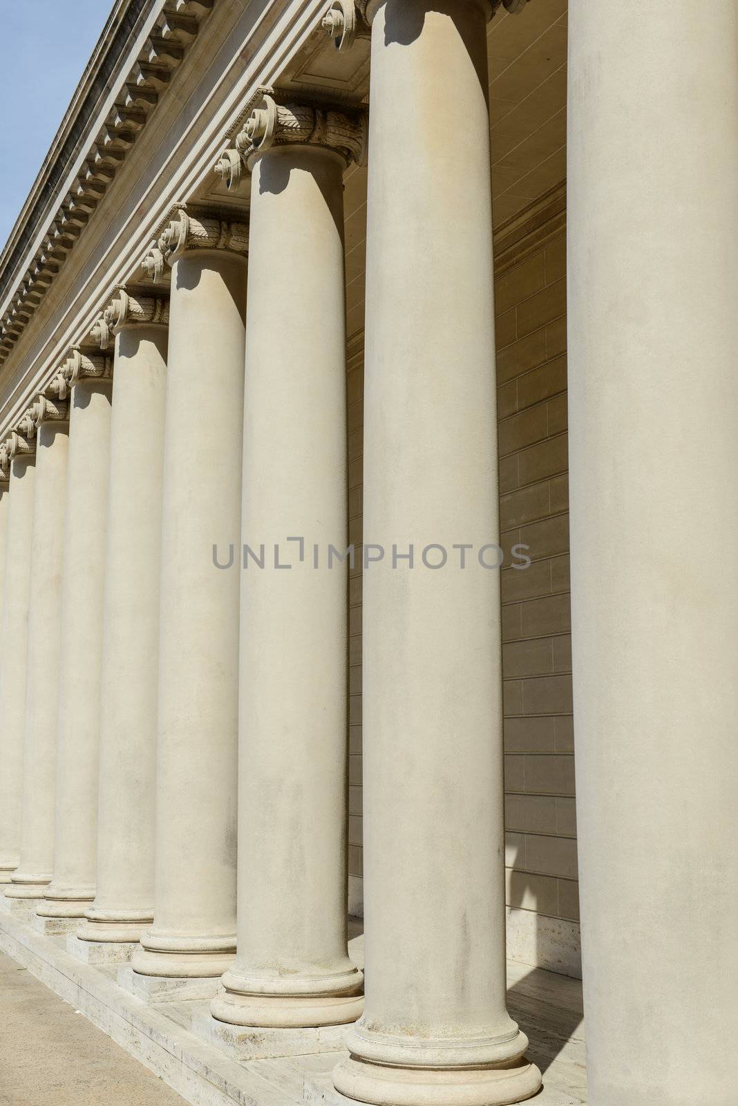 Stone Pillars in a Row