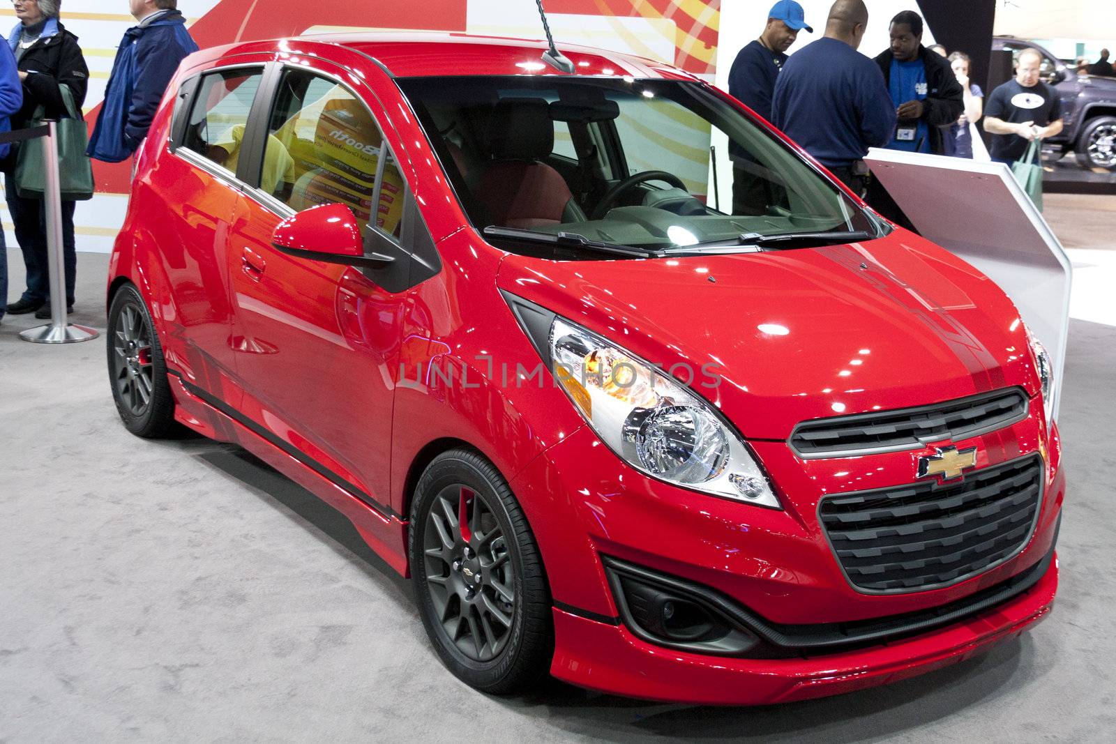 DETROIT - JANUARY 27 :The new 2014 Chevrolet Spark Z-Spec at The North American International Auto Show January 27, 2013 in Detroit, Michigan. 