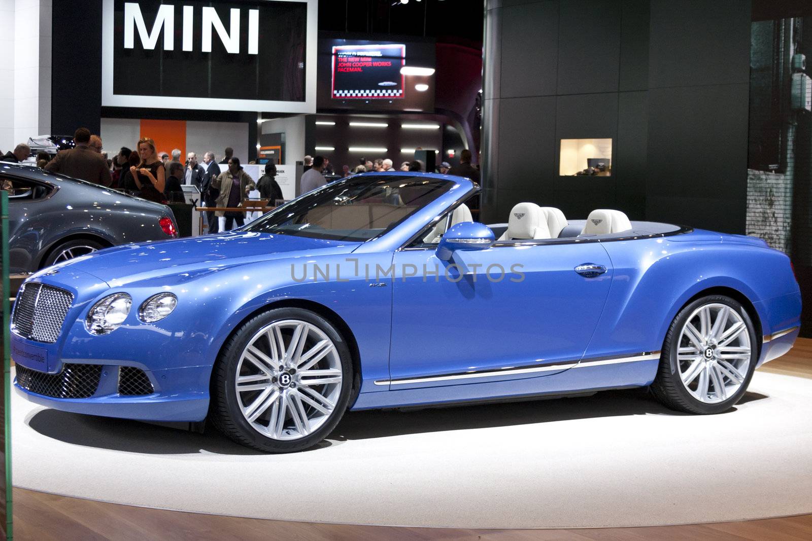 DETROIT - JANUARY 27 :The new 2014 Bentley Continental GTC Convertible at The North American International Auto Show January 27, 2013 in Detroit, Michigan. 