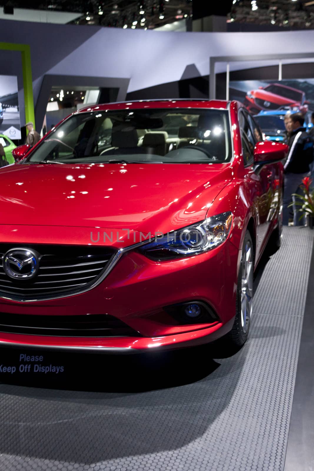 DETROIT - JANUARY 27 :The new 2014 Mazda A6 at The North American International Auto Show January 27, 2013 in Detroit, Michigan. 