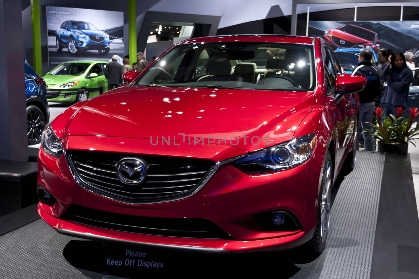 DETROIT - JANUARY 27 :The new 2014 Mazda A6 at The North American International Auto Show January 27, 2013 in Detroit, Michigan. 