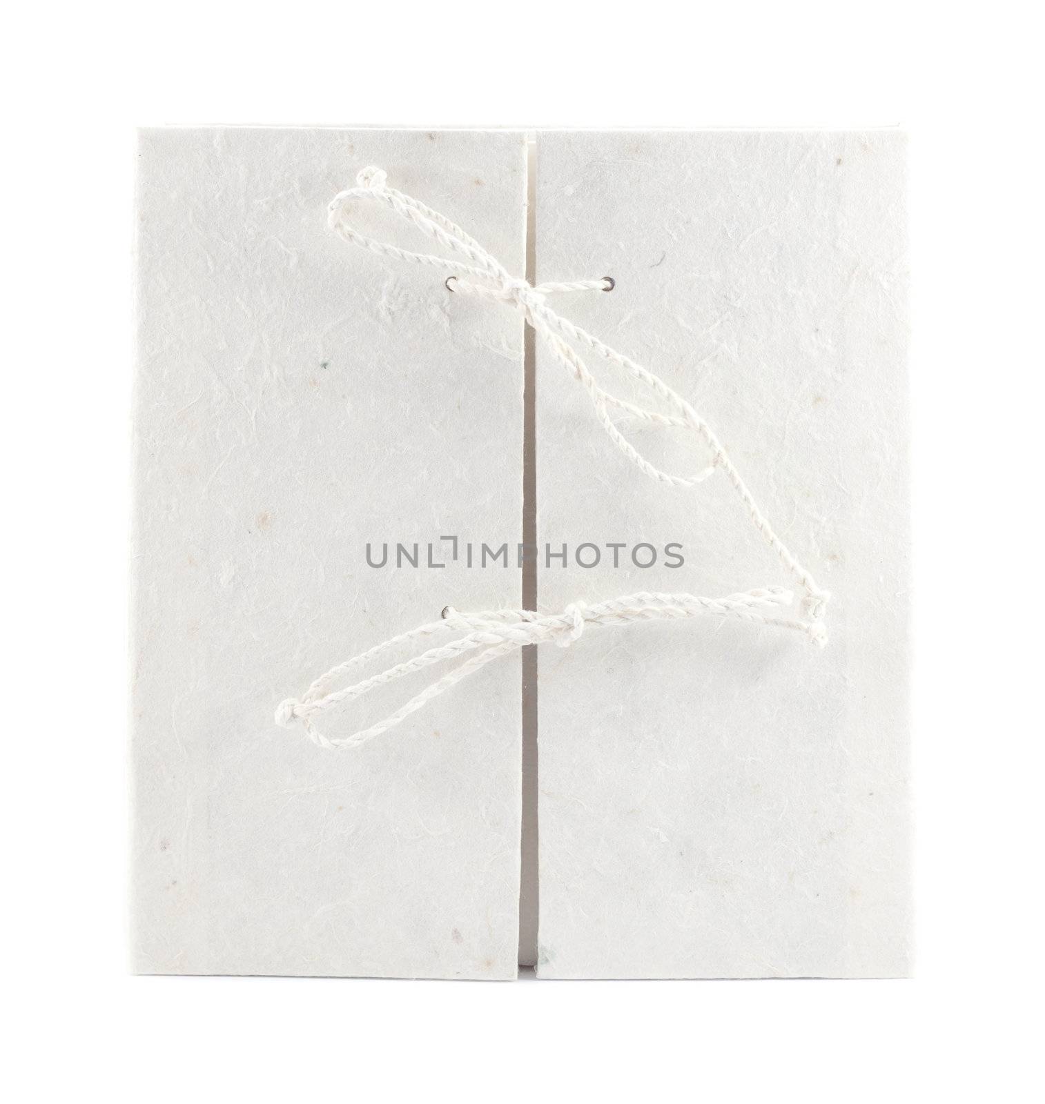 White mulberry paper book by teerawat_camt