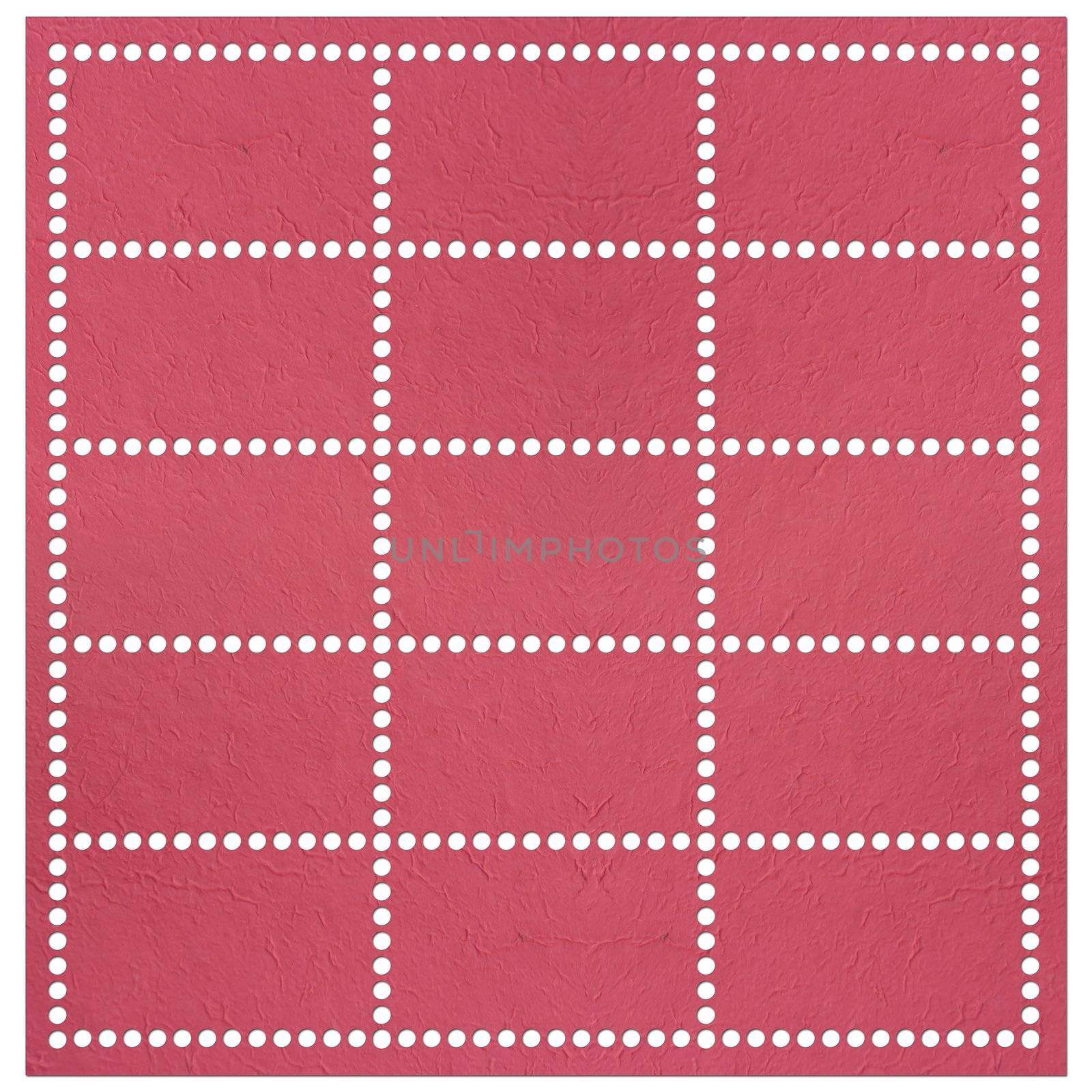 Set of stamps tempate mulberry paper isolated.