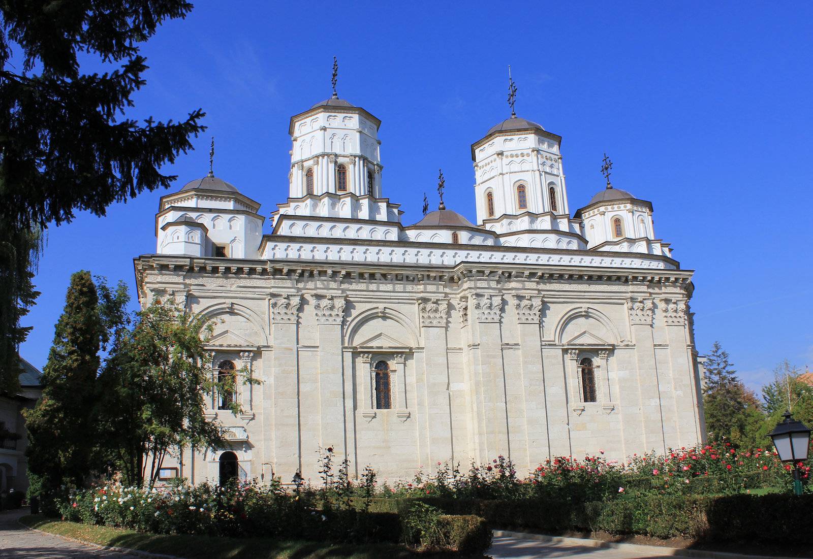 Newly restored monastery Golia from 16 century in Iasi, Romania.