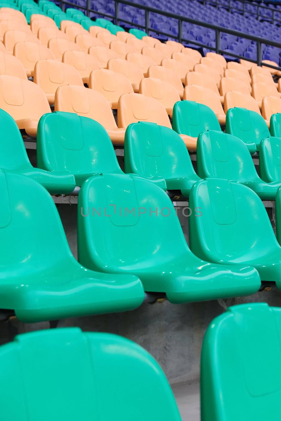 Chairs in stadium by raywoo