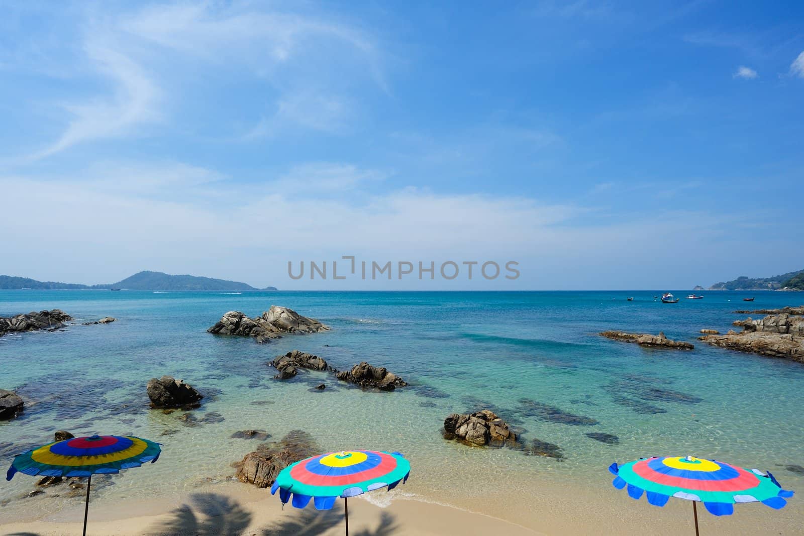 Beach landscape in Phuket Island, Thailand