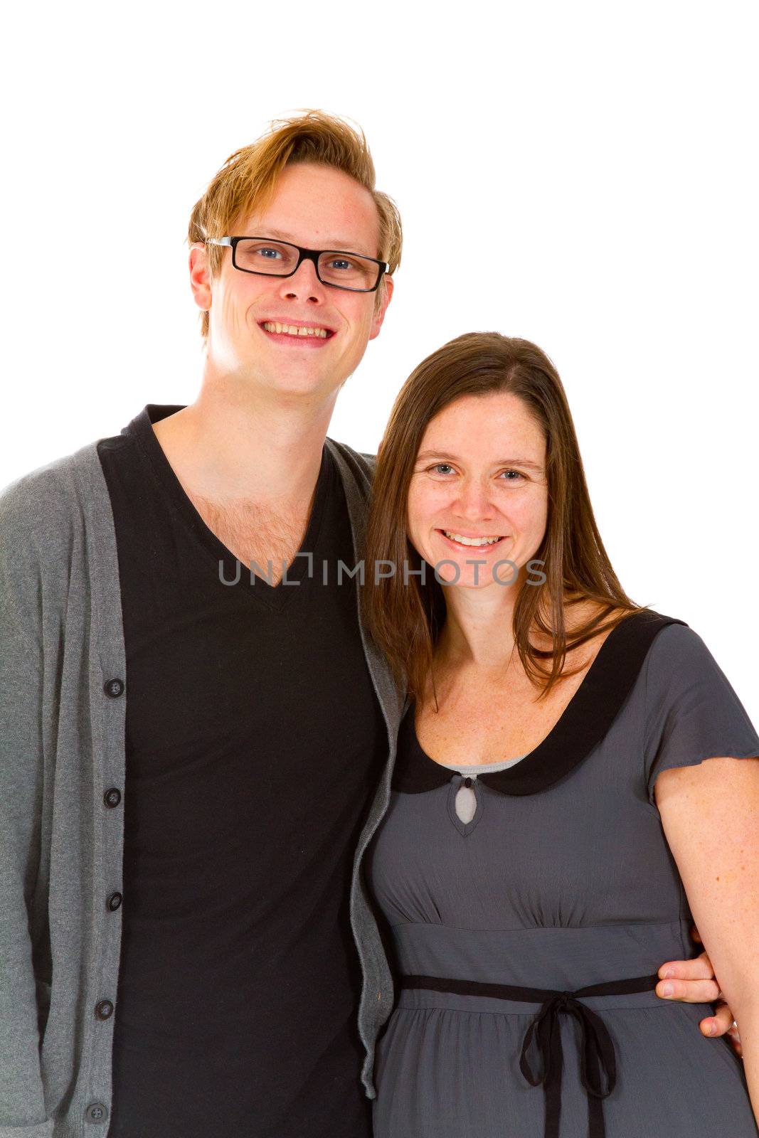 Portrait of a Couple in Studio by joshuaraineyphotography