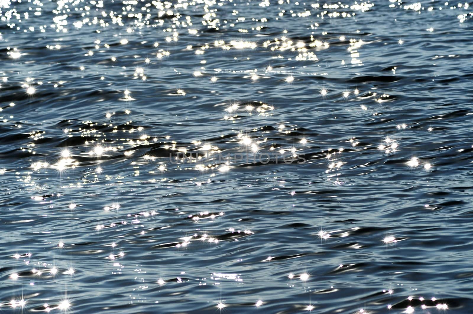 glistening light of water waves