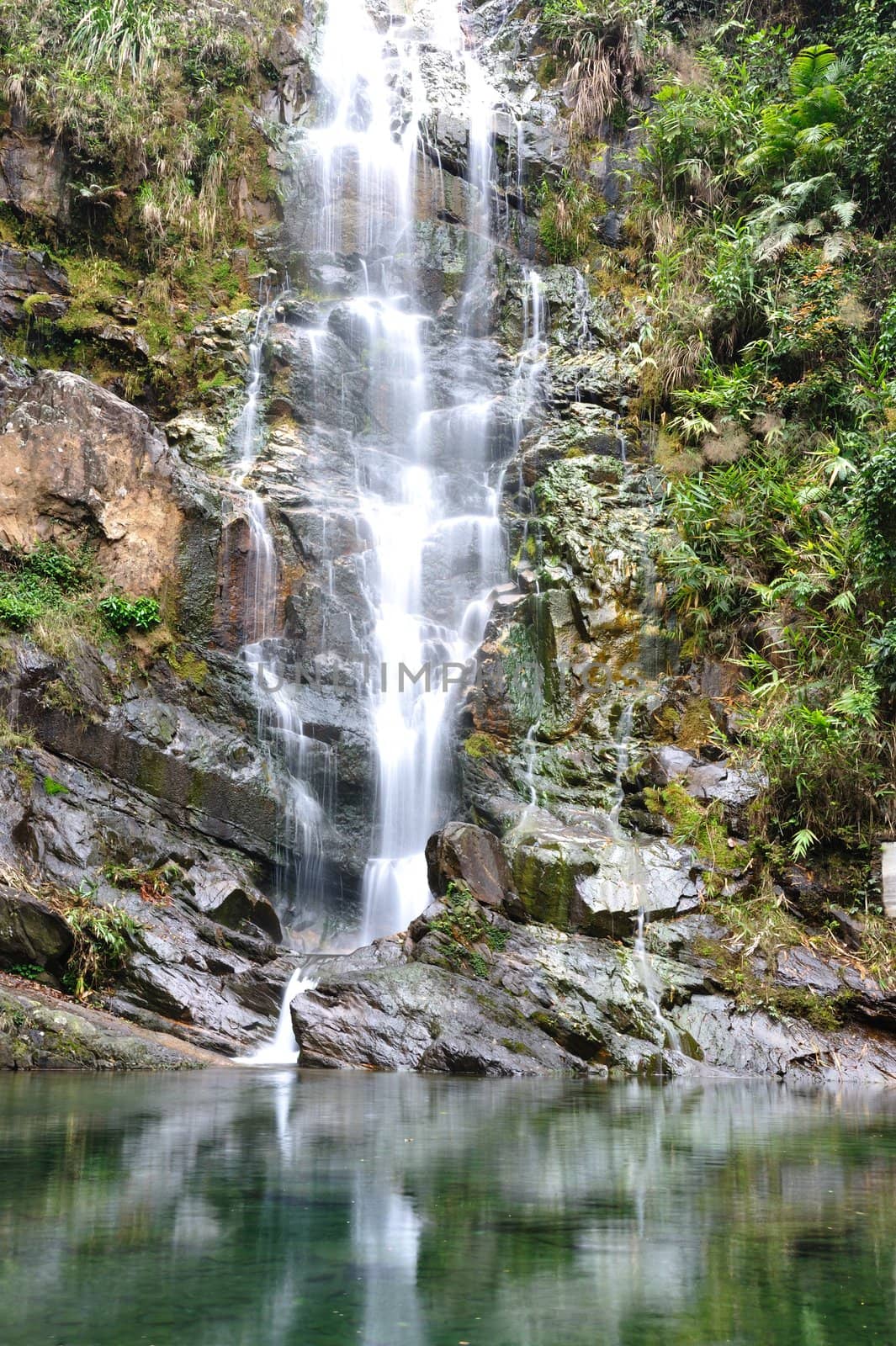 Mountain stream waterfall by raywoo