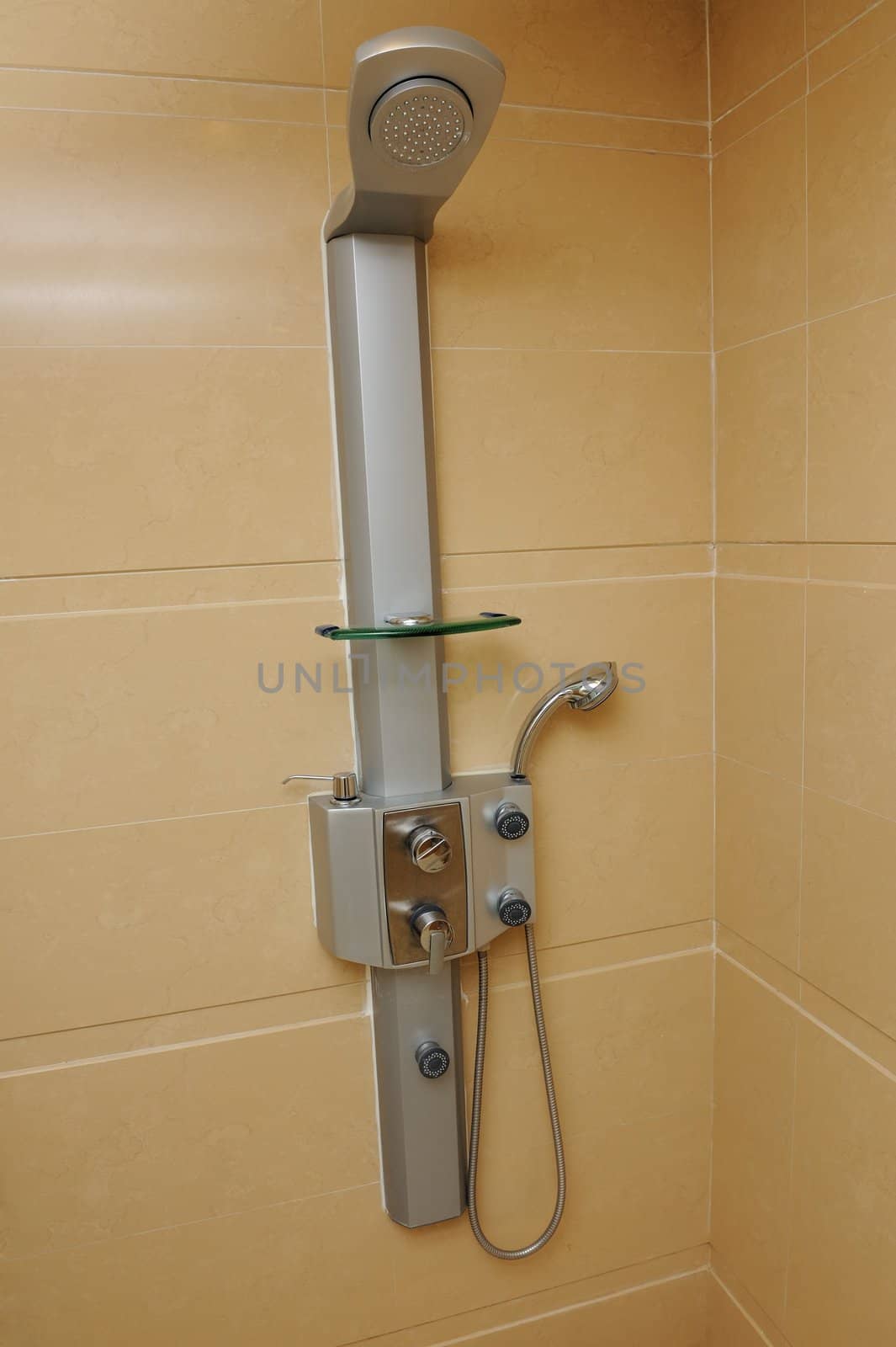 Shower head in the bathroom