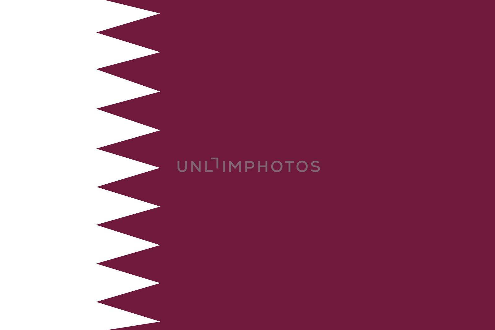 Illustrated Drawing of the flag of Qatar by DragonEyeMedia