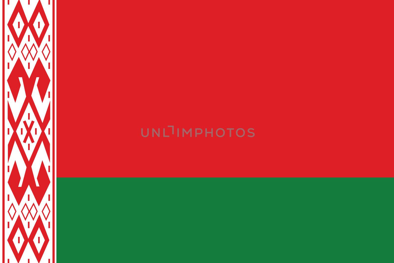 Illustrated Drawing of the flag of Belarus by DragonEyeMedia