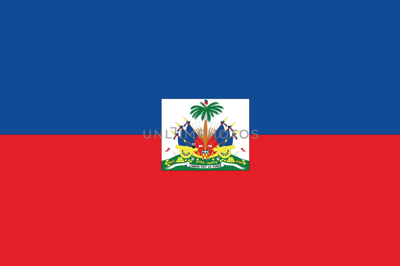 Illustrated Drawing of the flag of Haiti by DragonEyeMedia