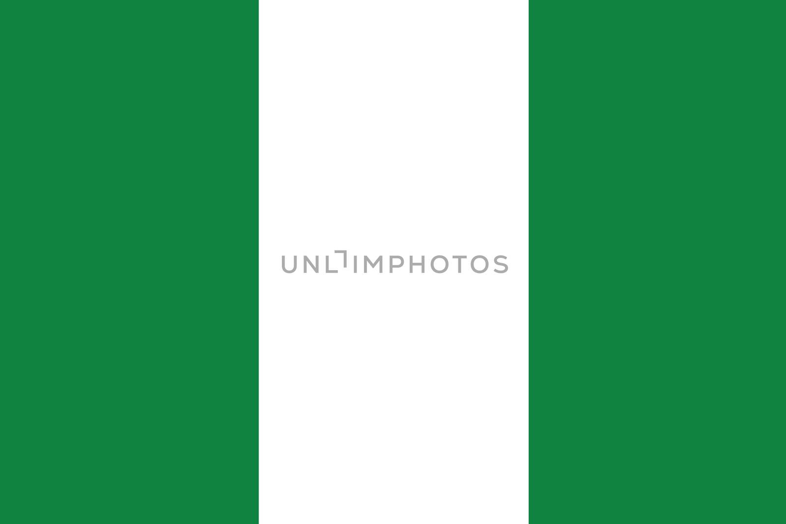 An Illustrated Drawing of the flag of Nigeria