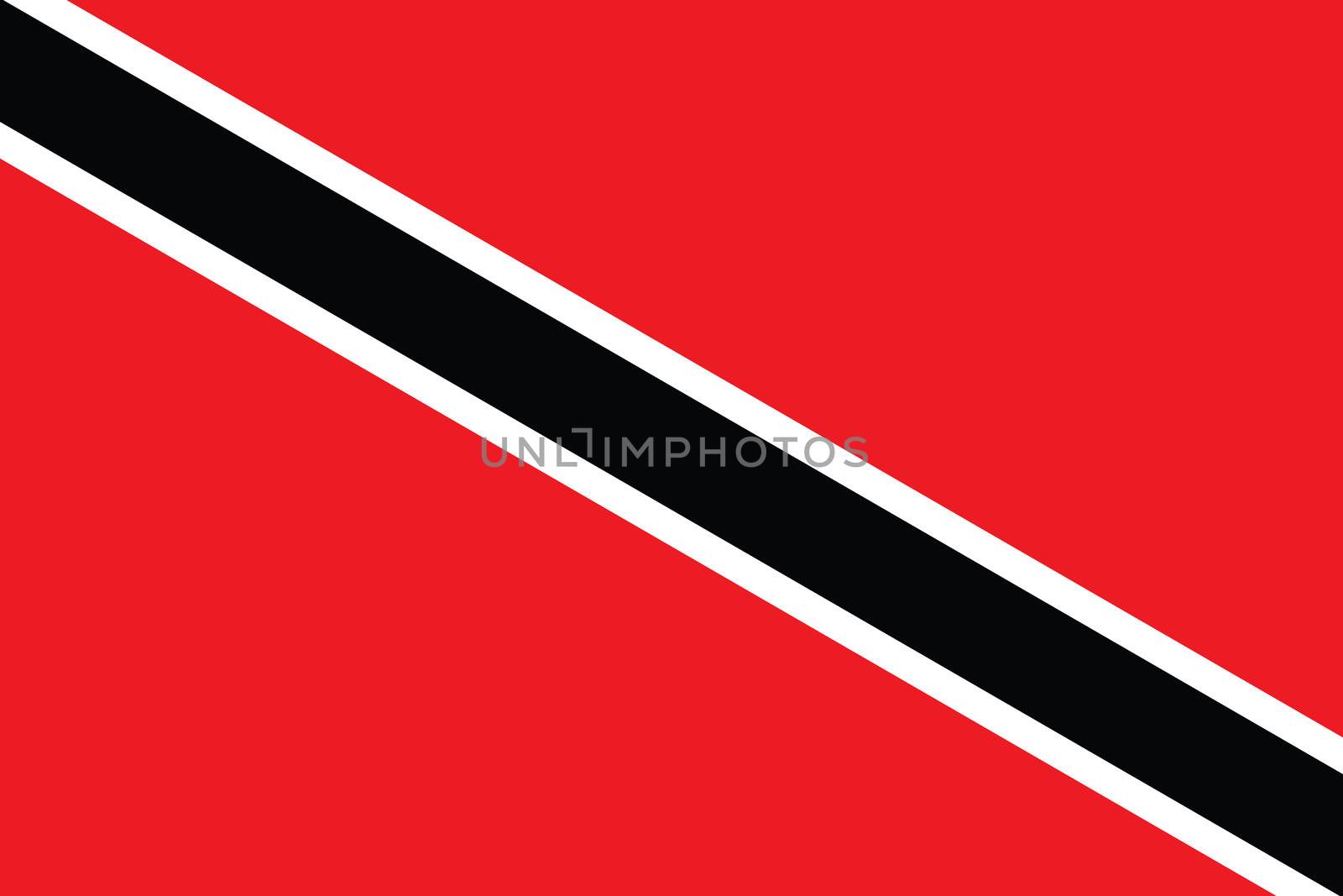 An Illustrated Drawing of the flag of Trinidad and Tobago