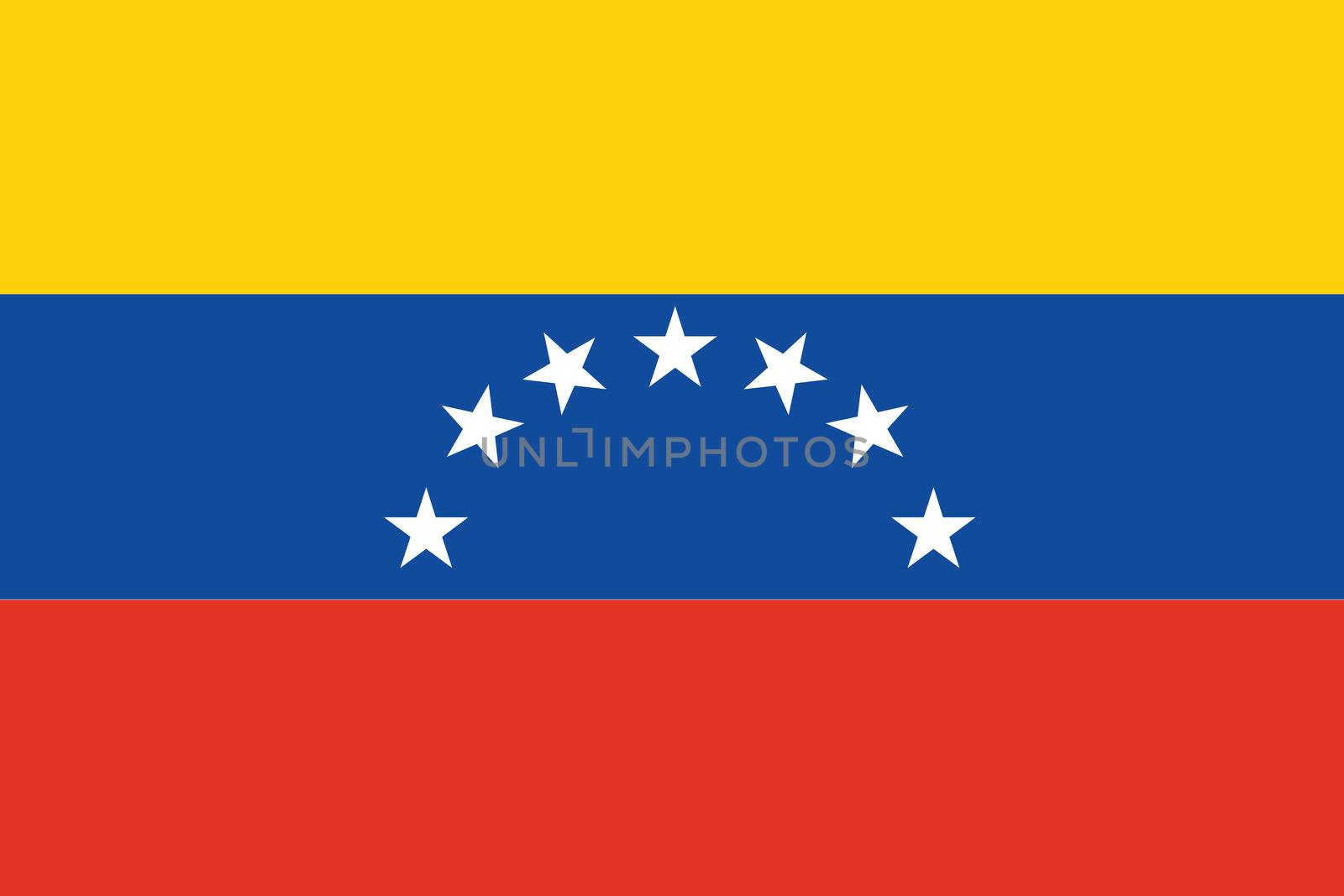 Illustrated Drawing of the flag of Venezuela by DragonEyeMedia