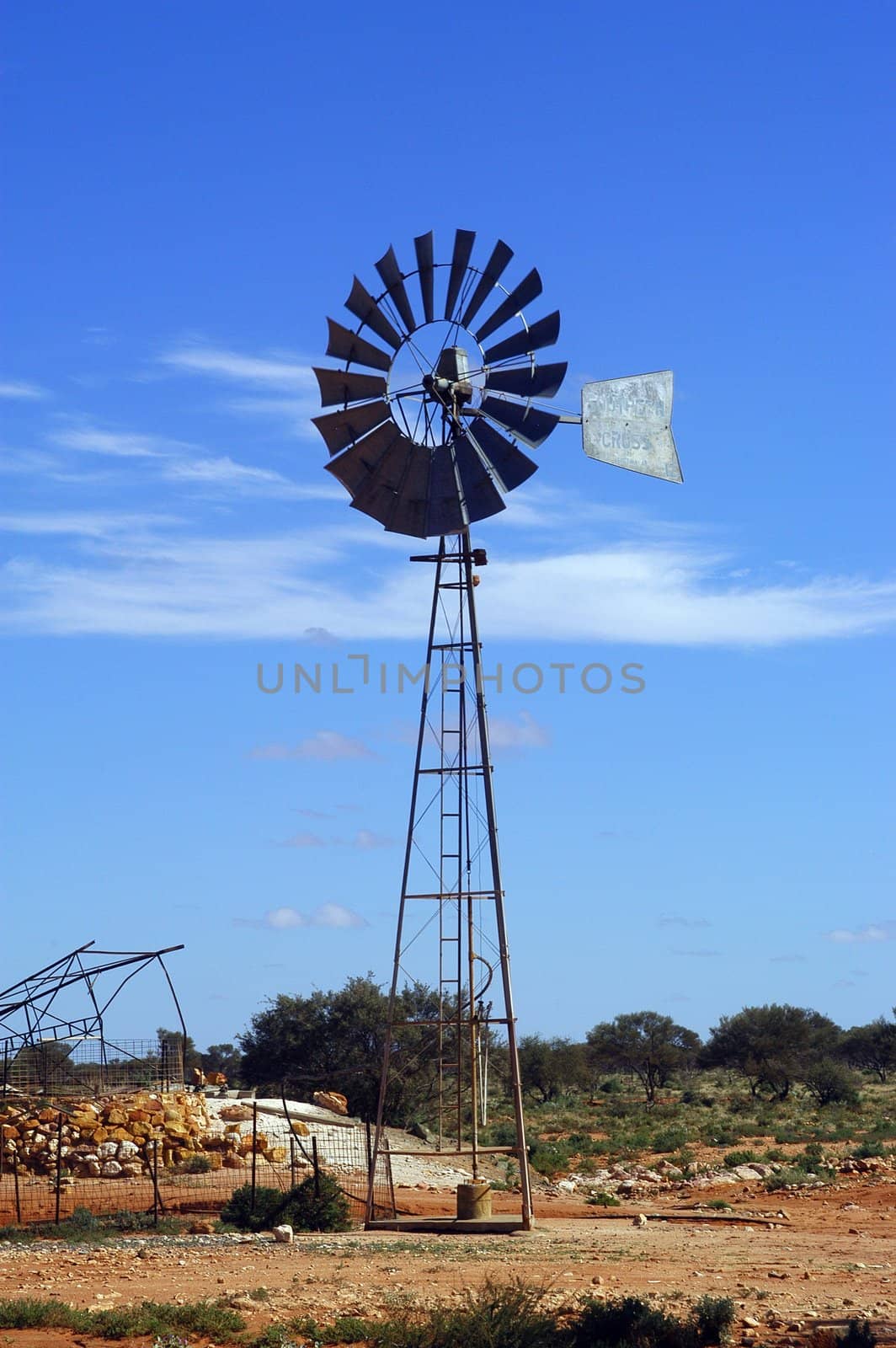 Wind mill in the Australian bush