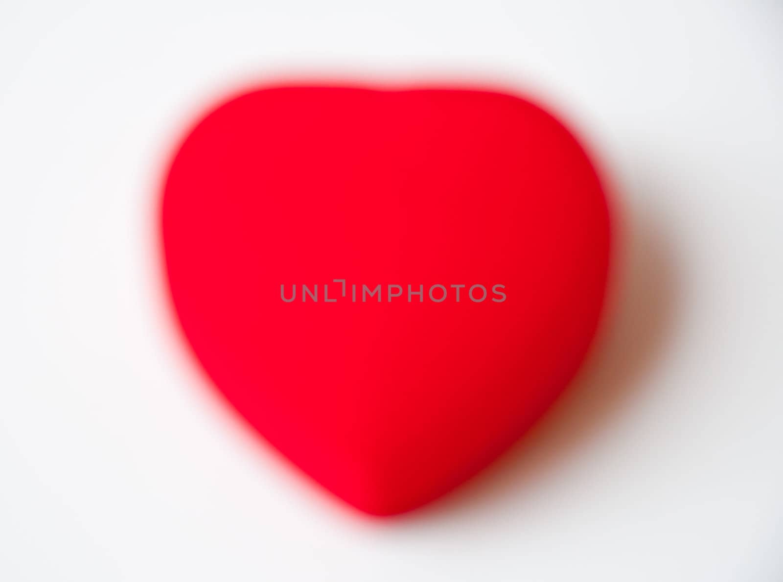 Blur of red heart shape