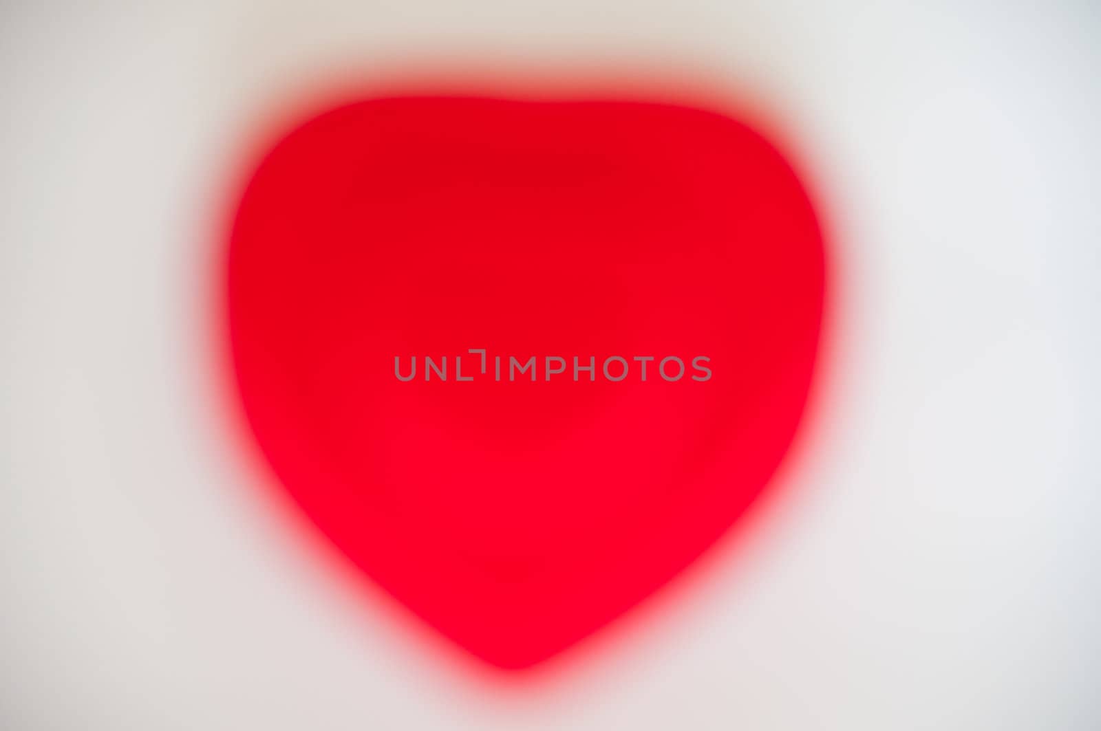 Blur of red heart shape by buffaloboy