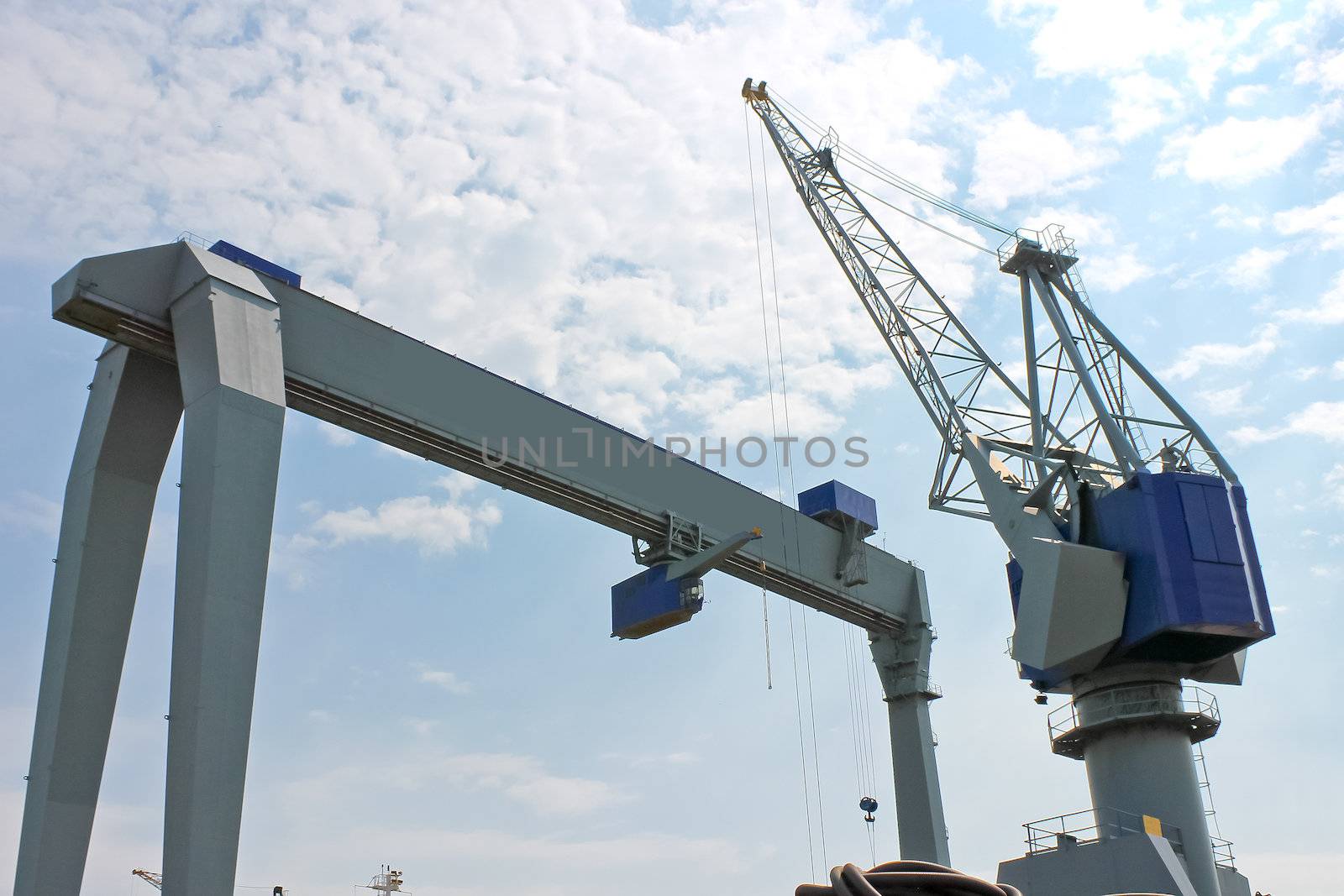 Gantry crane for unloading at the port by NickNick