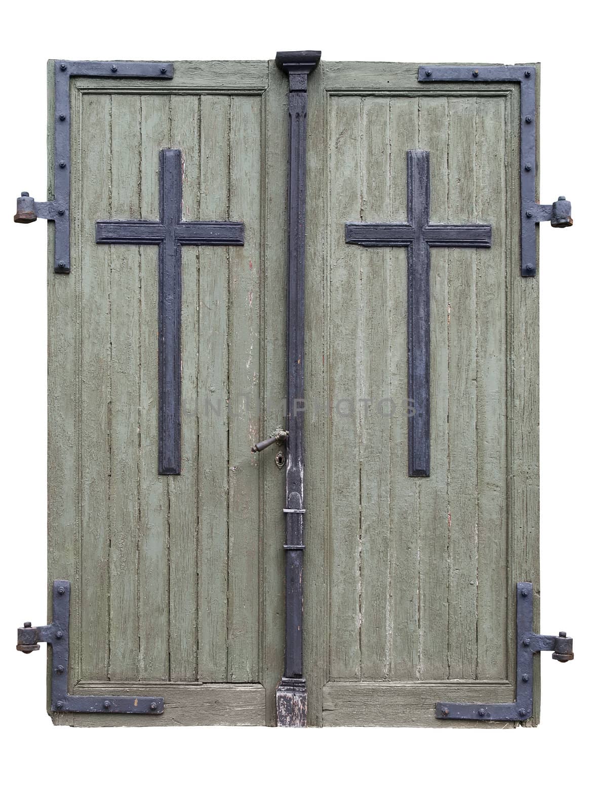 Wooden doors to an old catholic church built in 18th century by only4denn