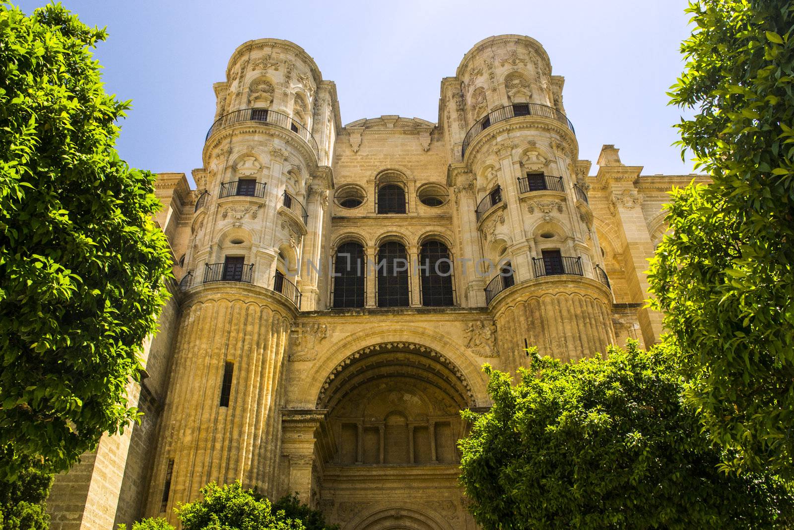 The facade, unlike the rest of the building, is in Baroque style.