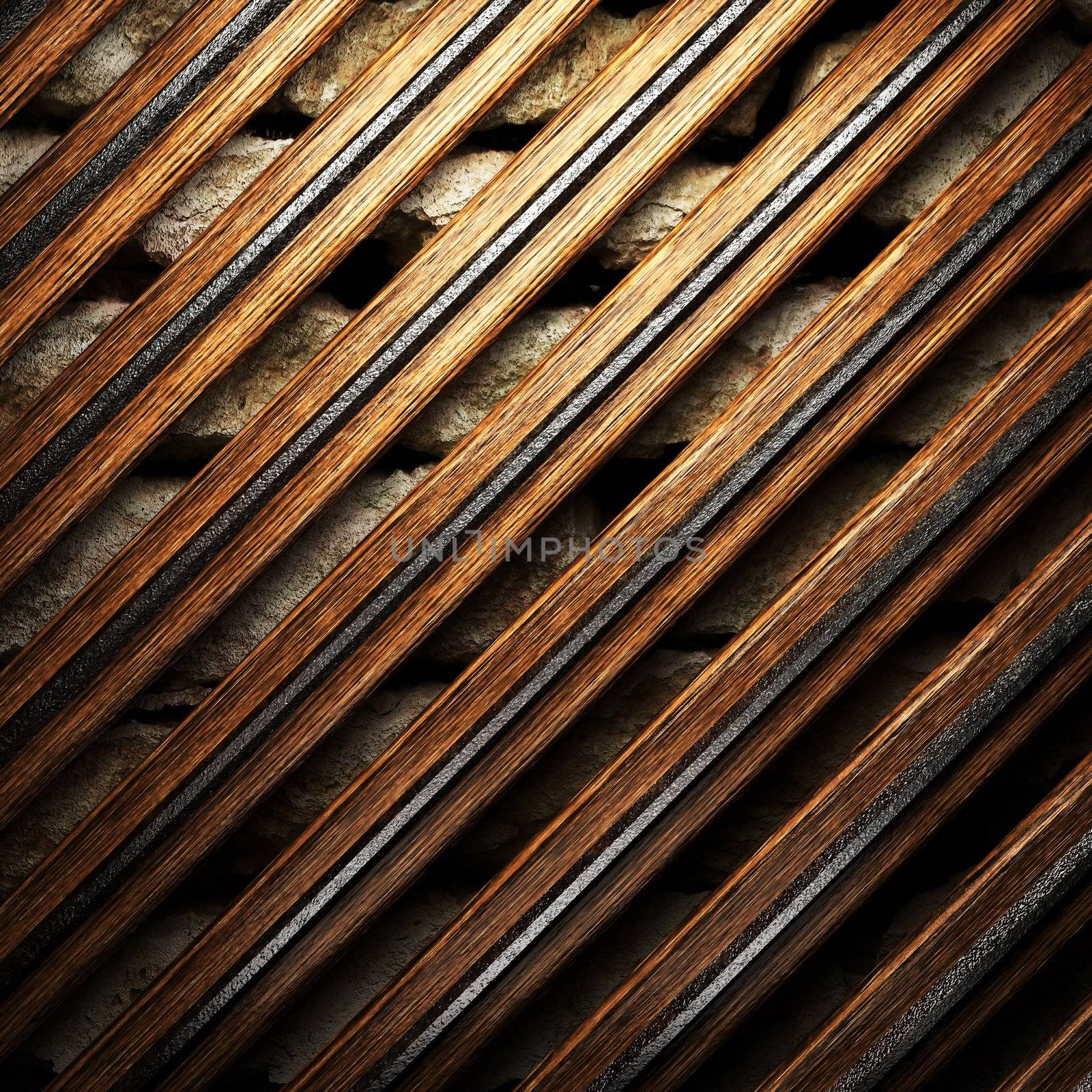 wood on wall