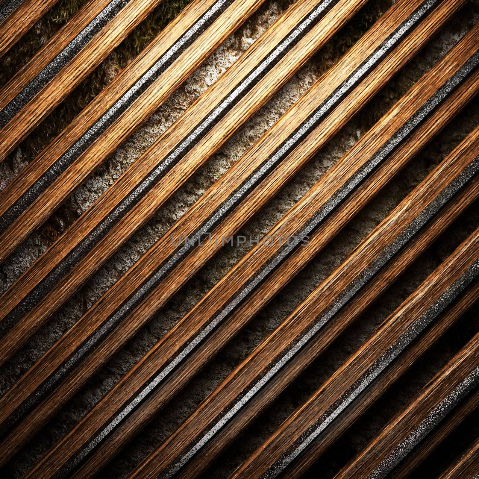 wood on wall
