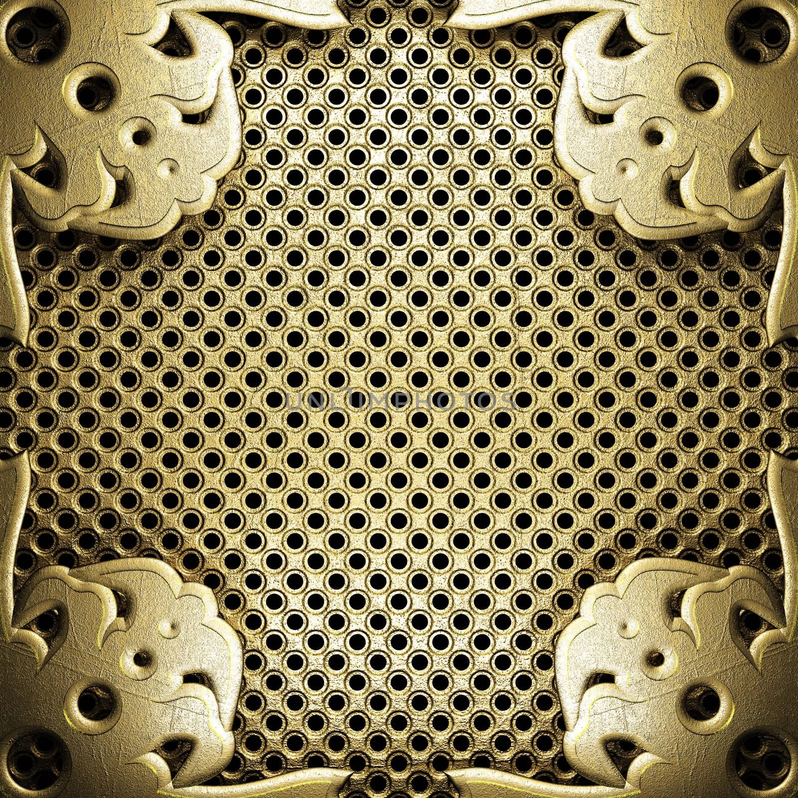 golden background made in 3D
