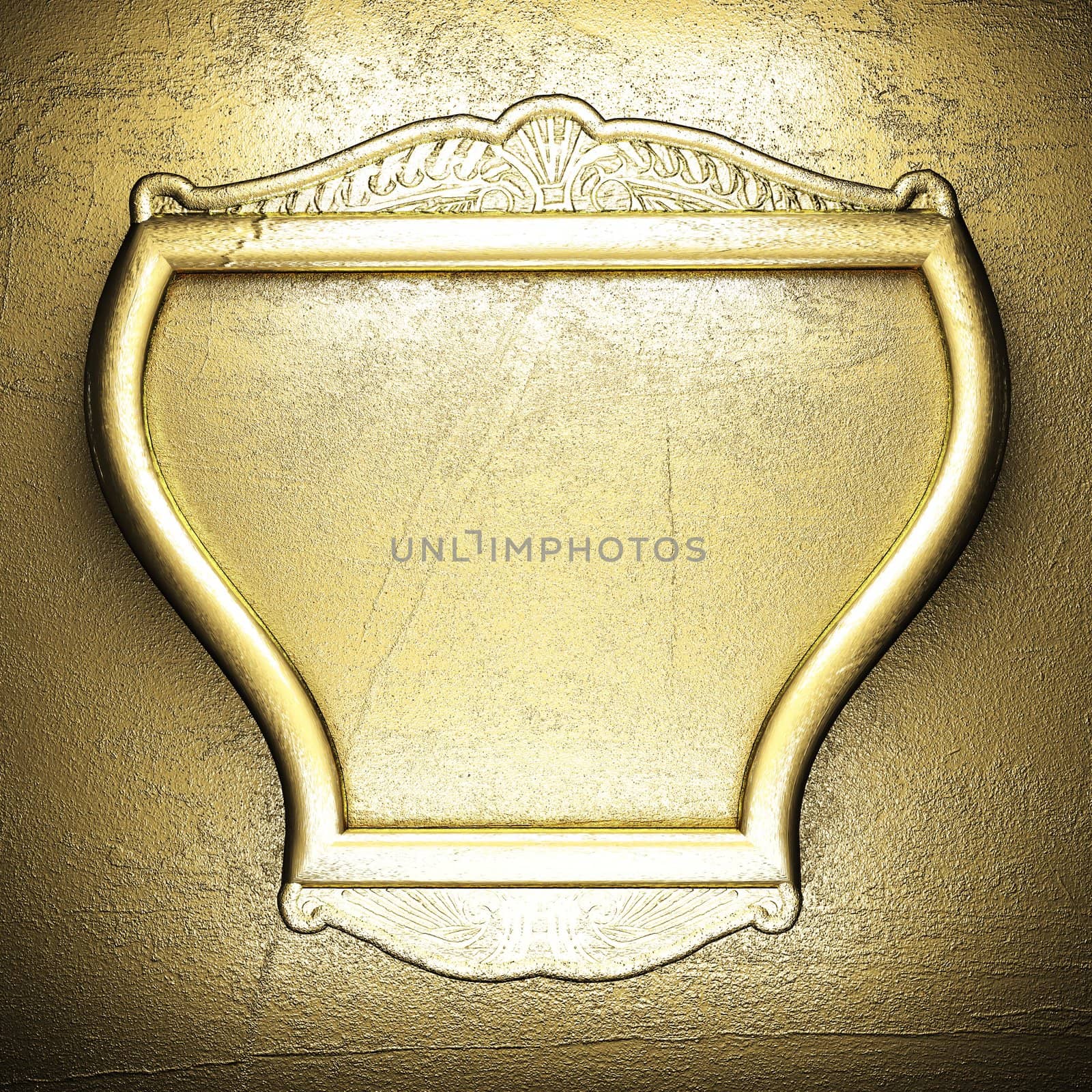 golden background made in 3D