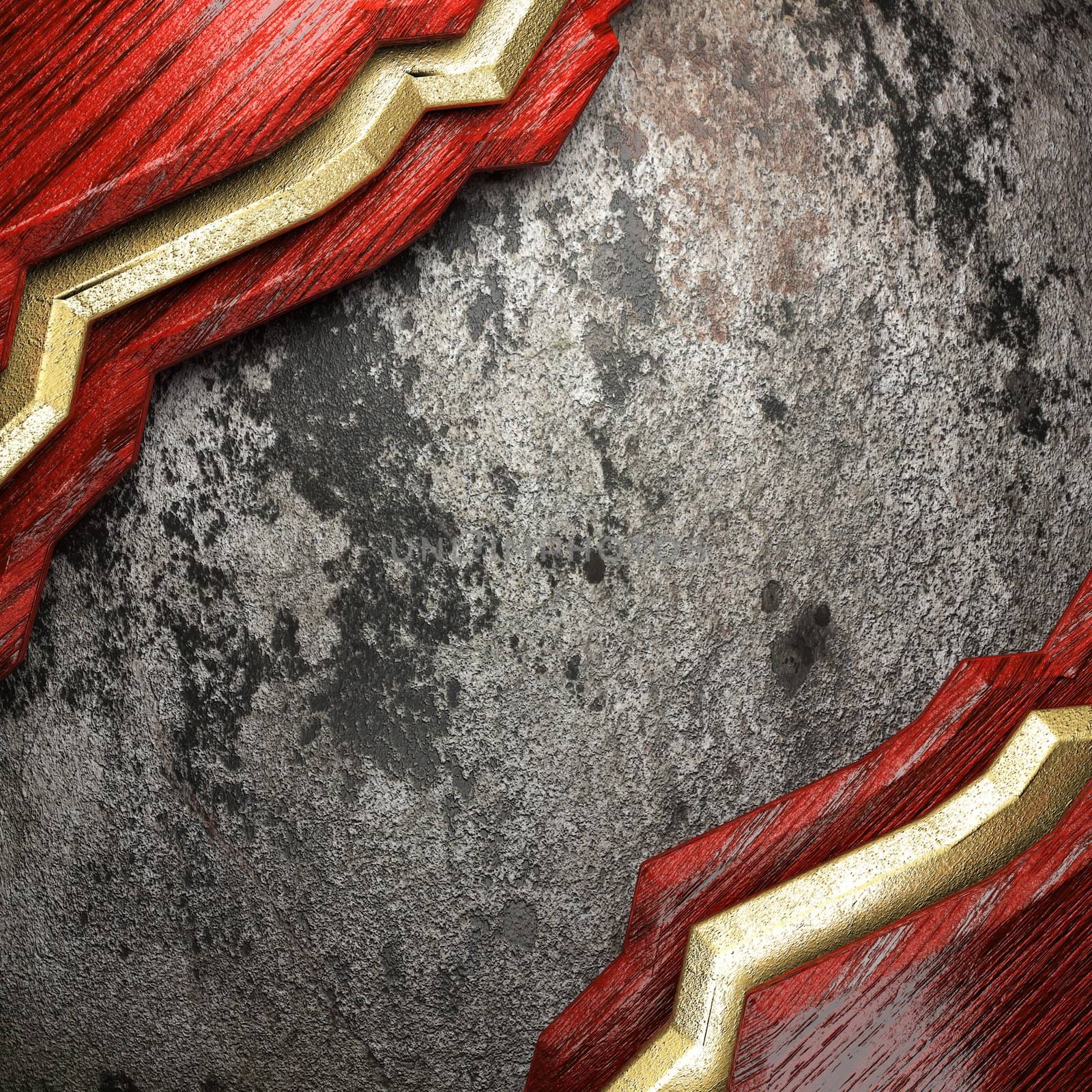 wood on wall made in 3D