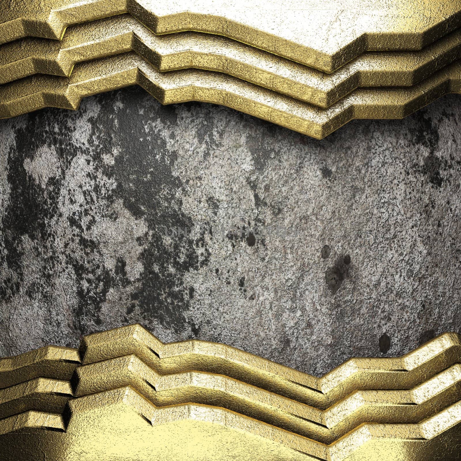 golden background made in 3D