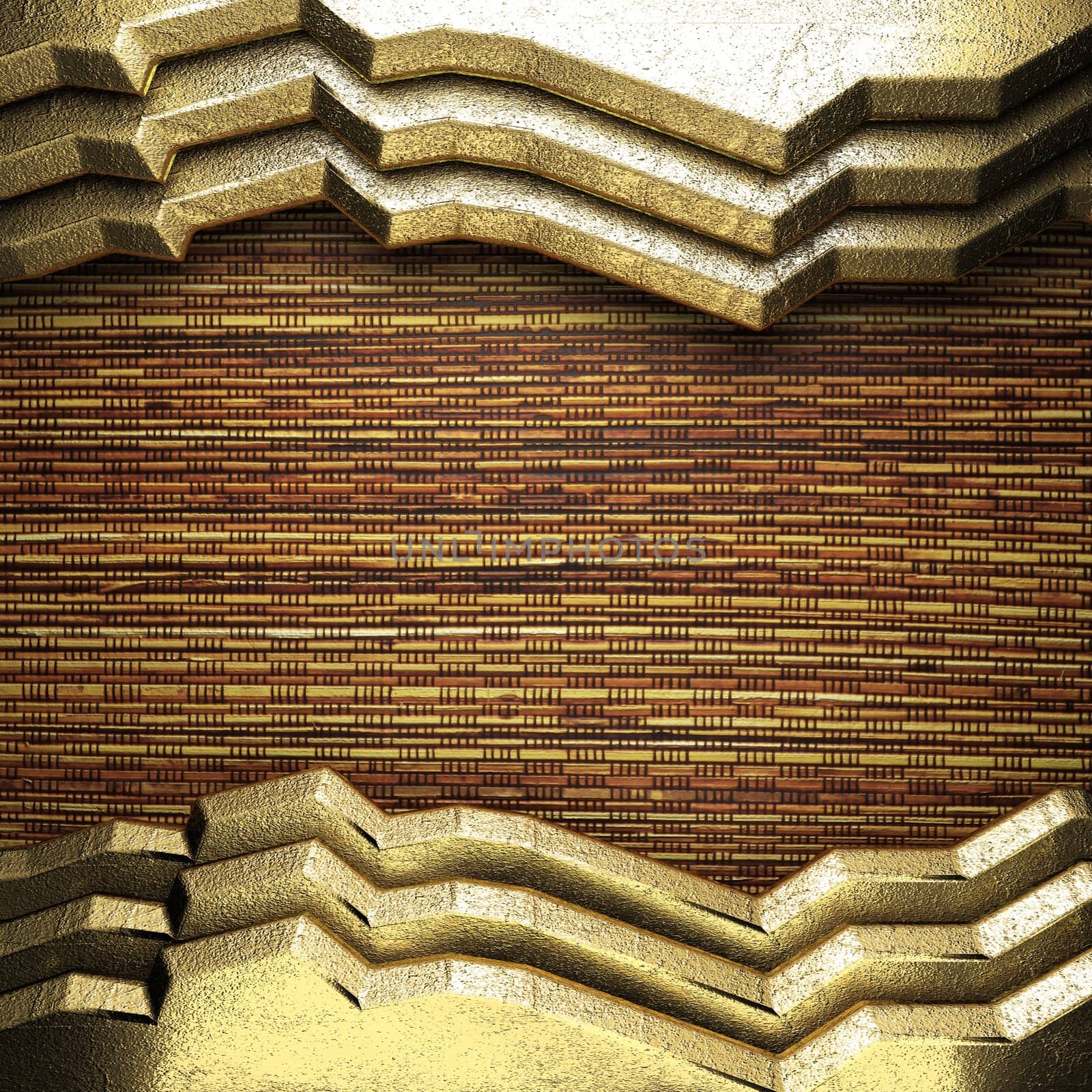 golden background made in 3D