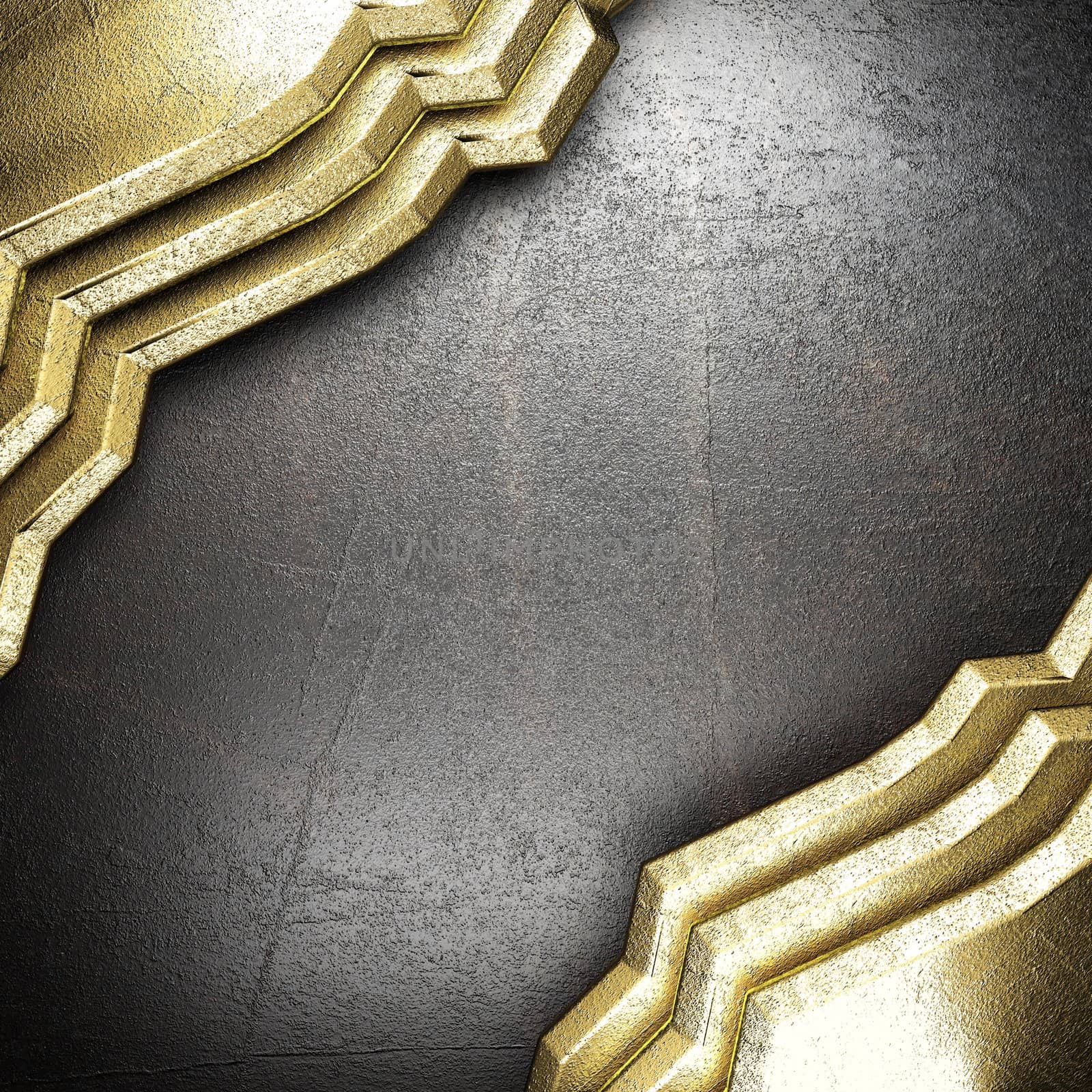 golden background made in 3D