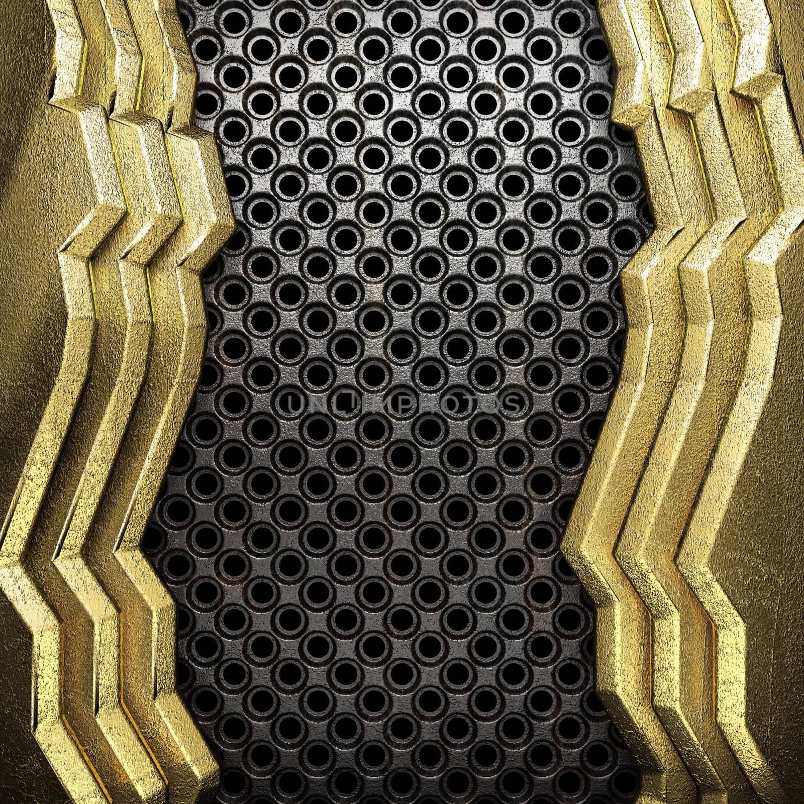 golden background made in 3D