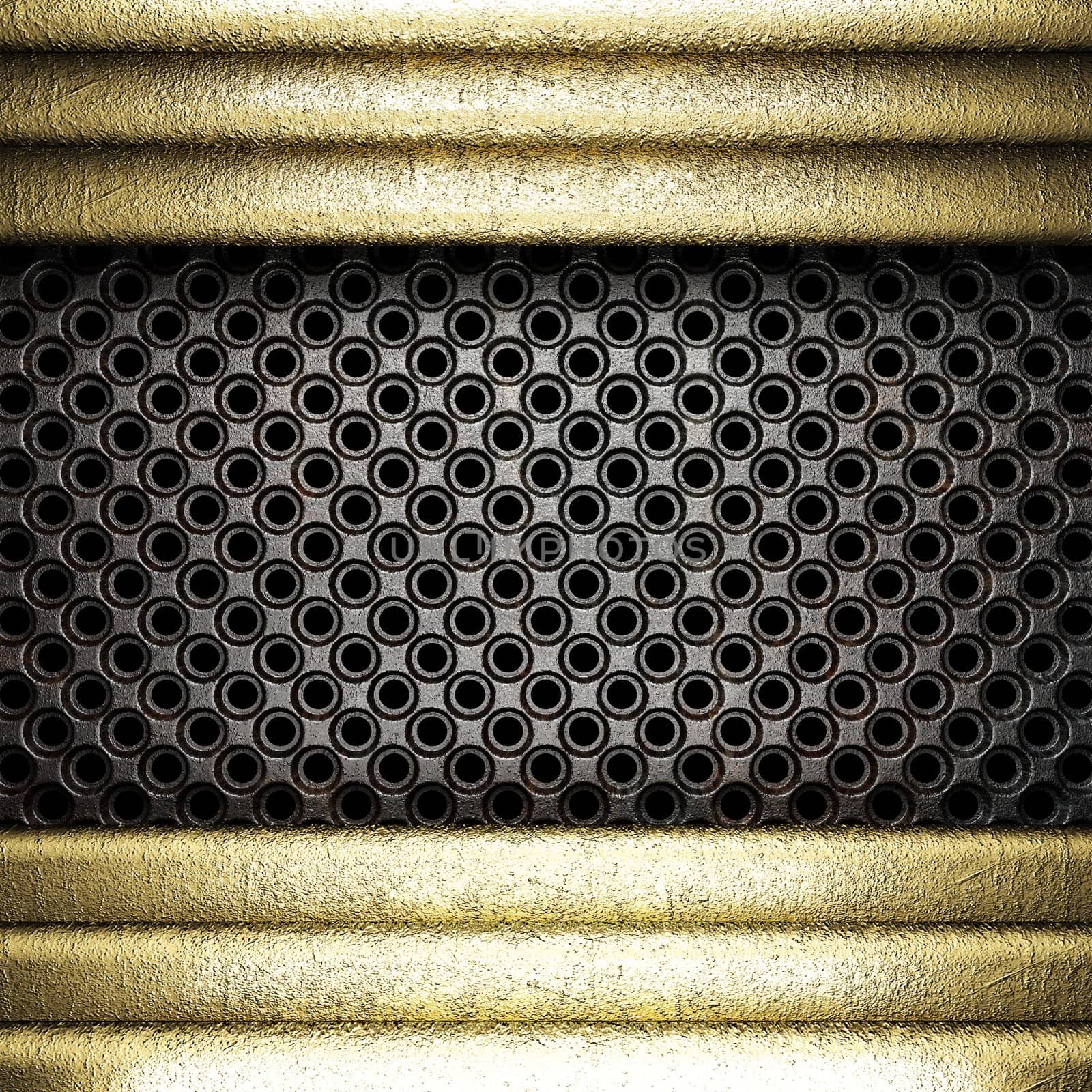 golden background made in 3D