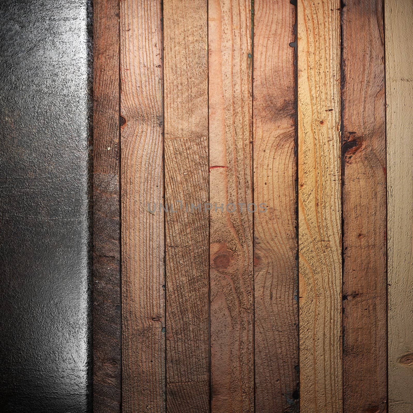 metal on wall made in 3d