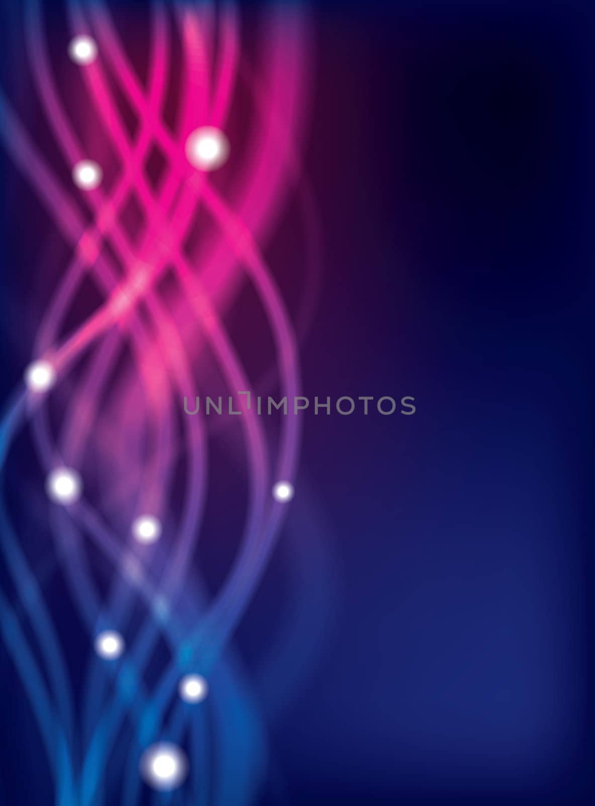 Blue Glowing Abstract Lines background, illustration for your design  